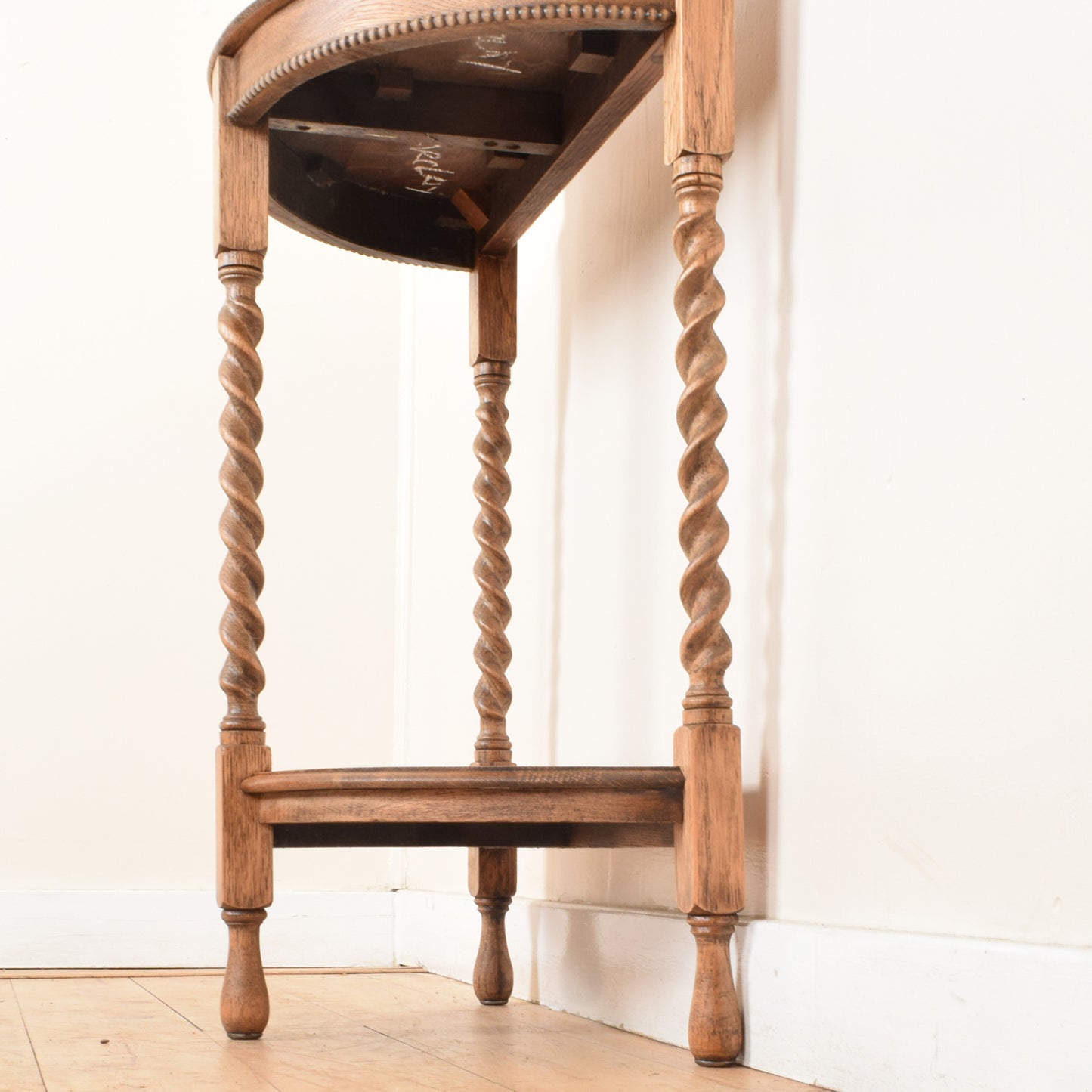 Half Moon Barley Twist Console Table