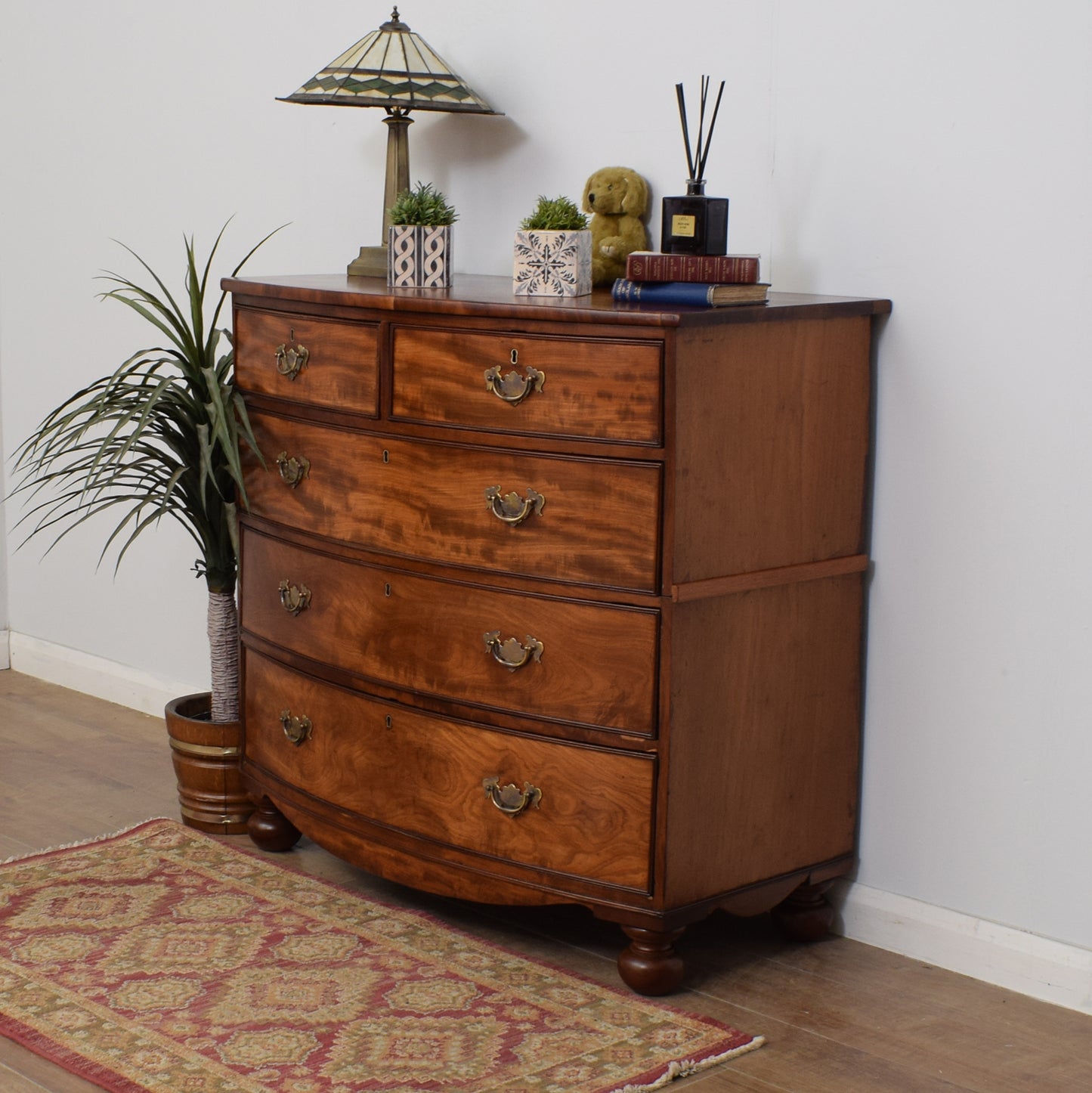 Bow Fronted Mahogany Chest of Drawers