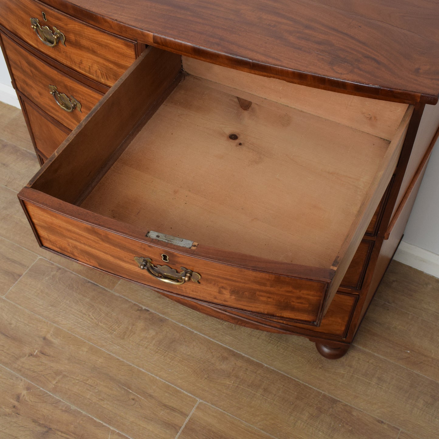 Bow Fronted Mahogany Chest of Drawers