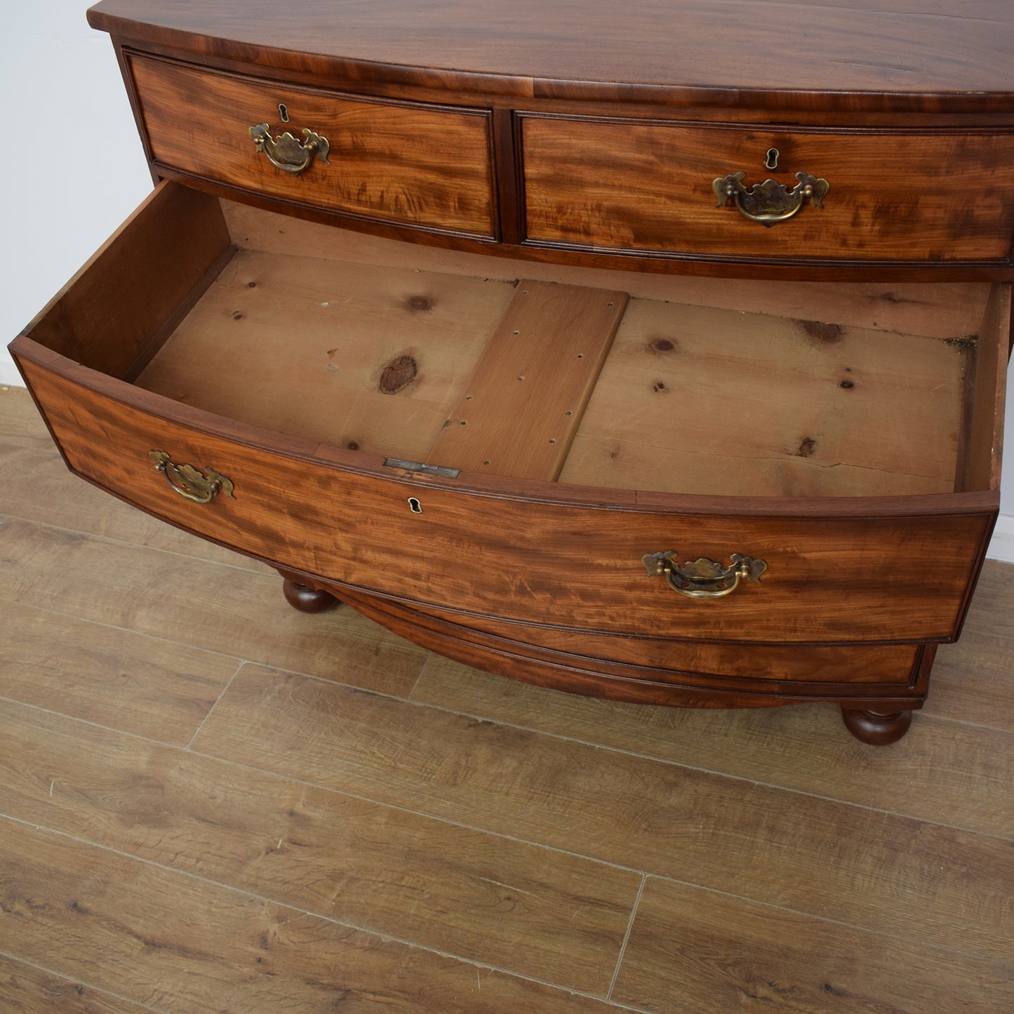 Bow Fronted Mahogany Chest of Drawers