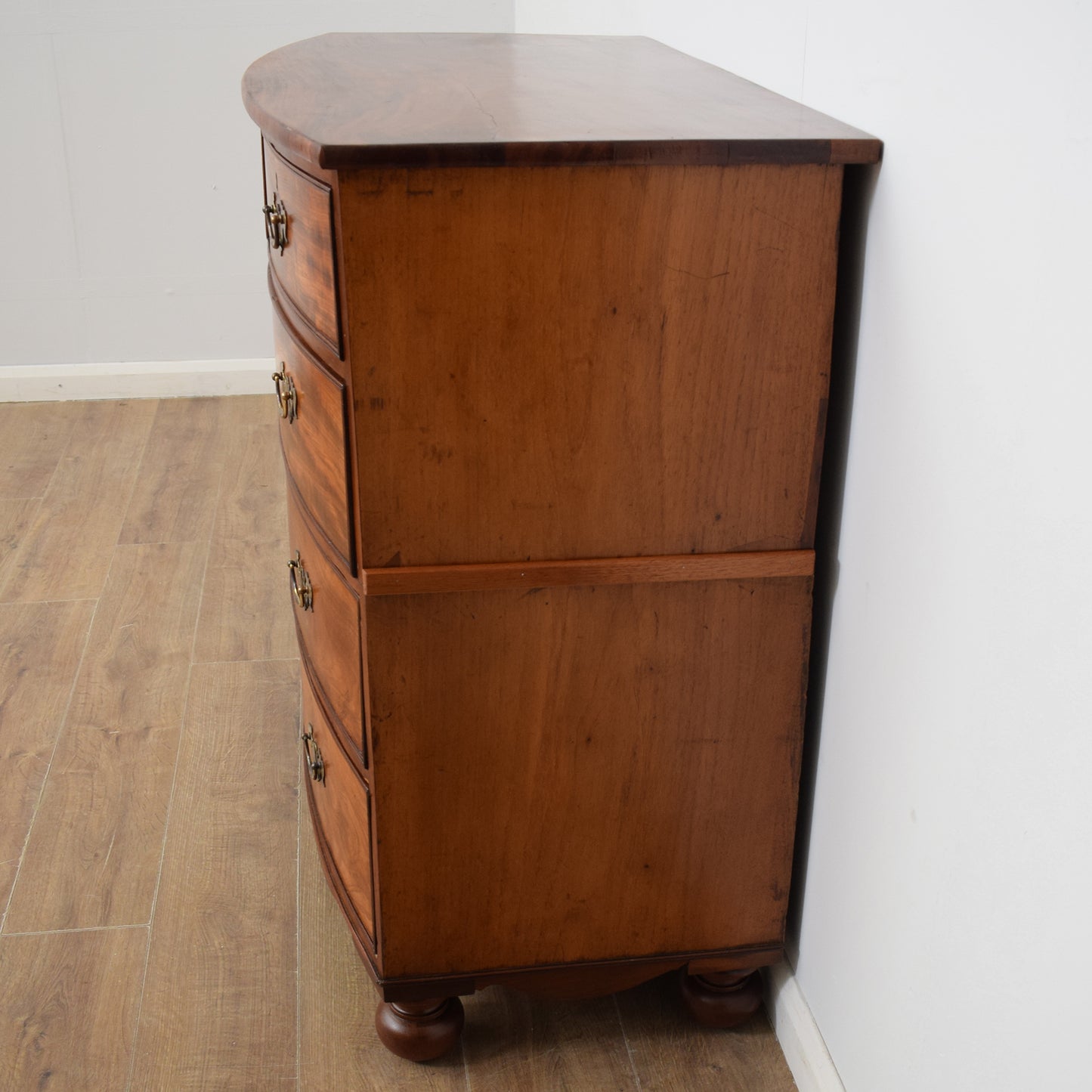 Bow Fronted Mahogany Chest of Drawers