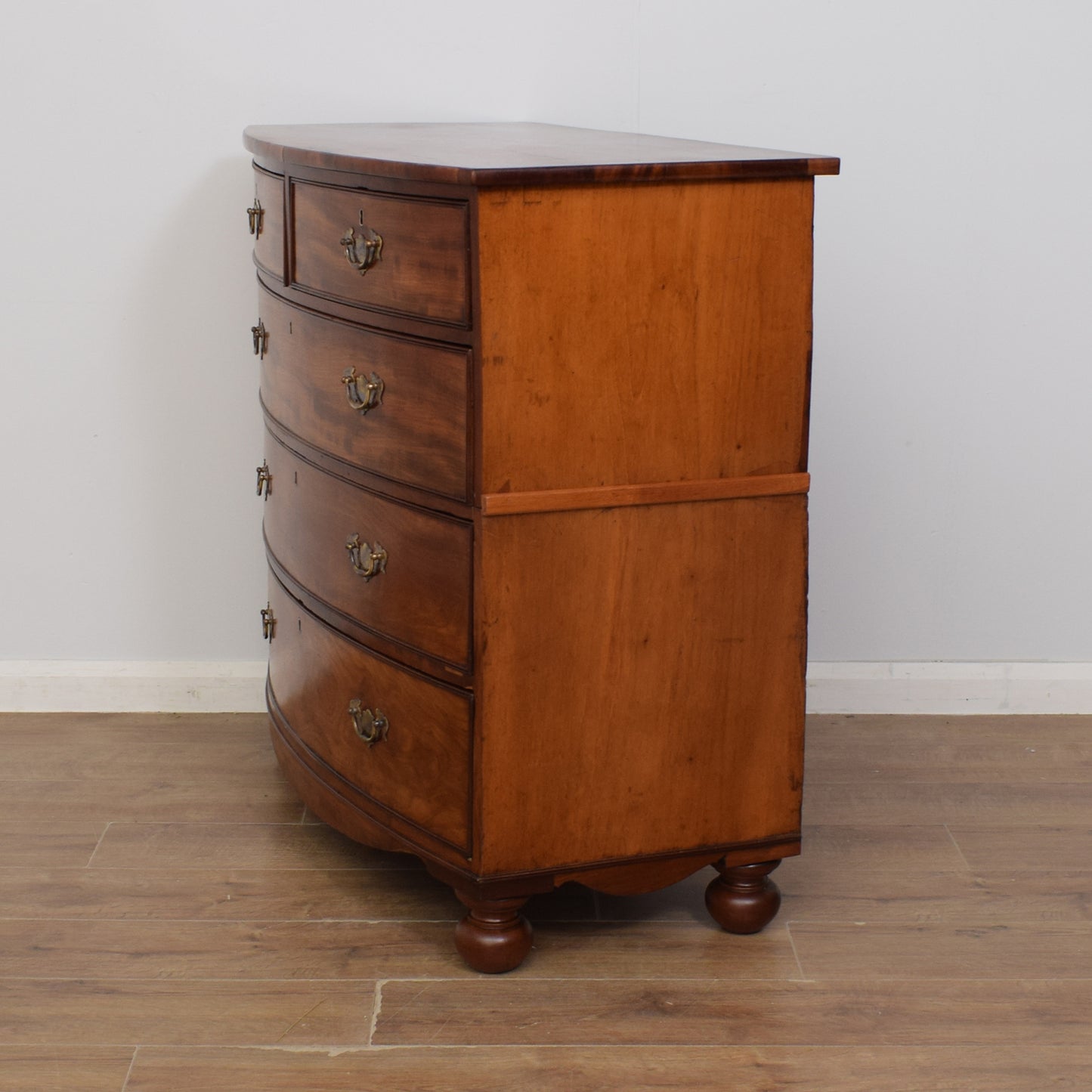 Bow Fronted Mahogany Chest of Drawers