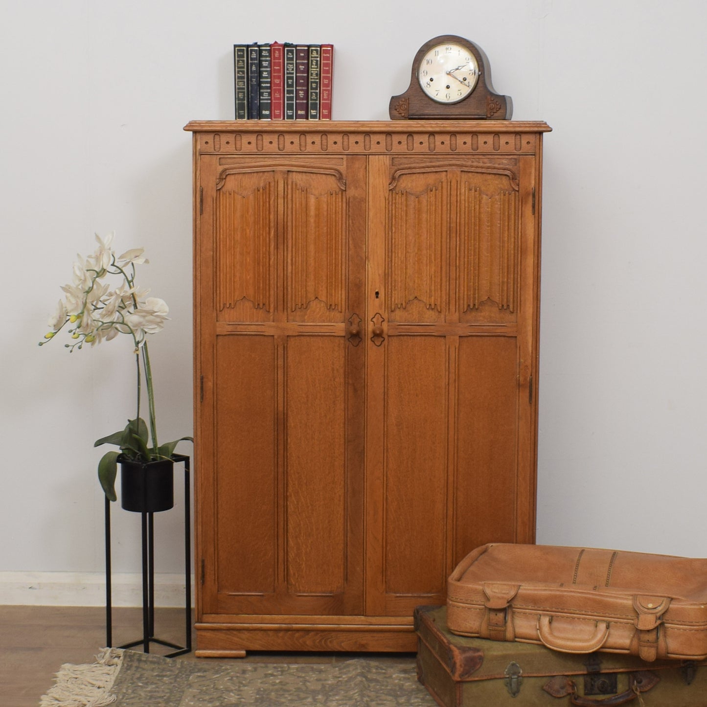 Petite Oak Wardrobe