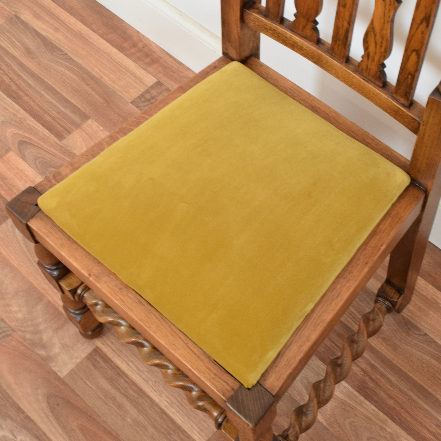 Barley Twist Drop Leaf Table and Two Chairs