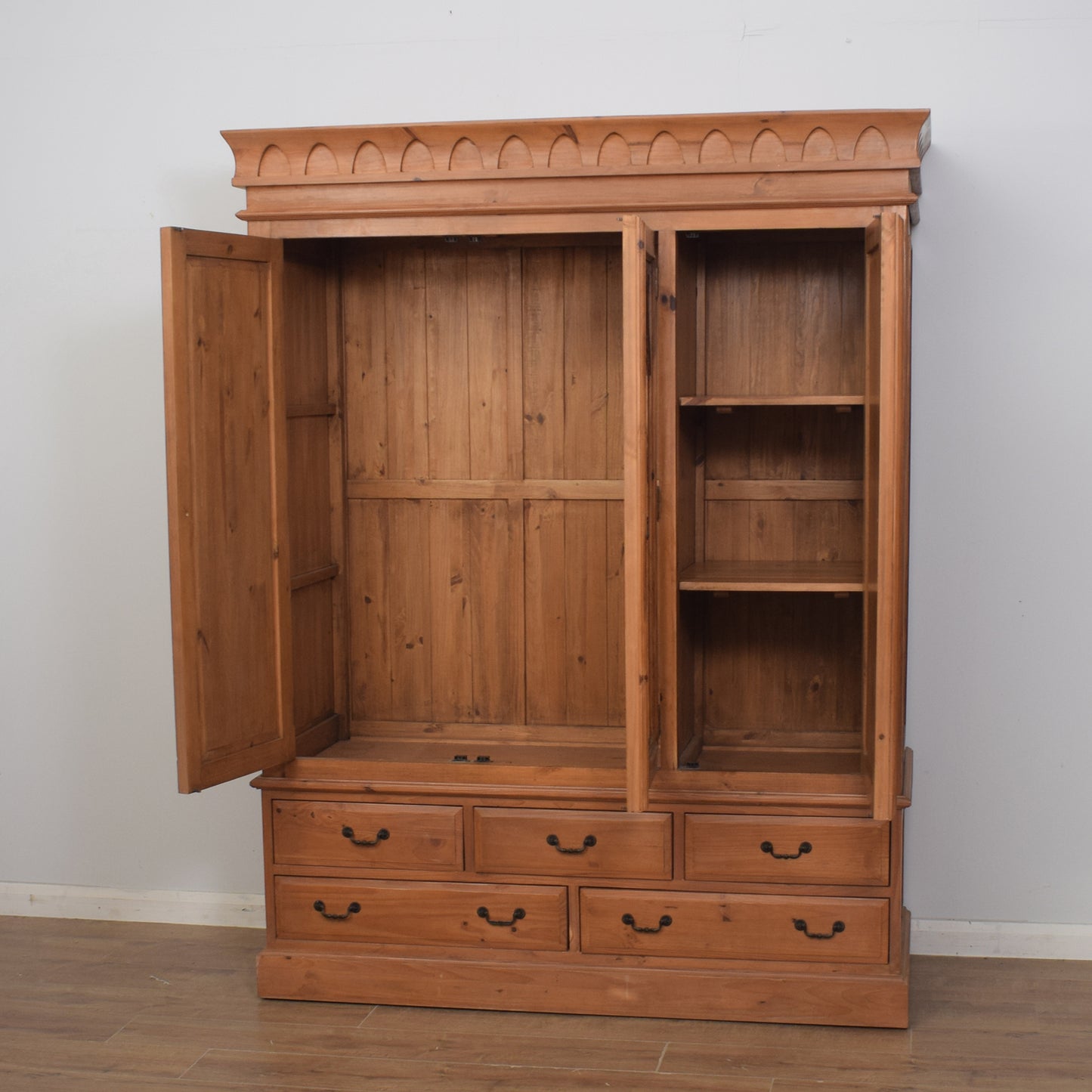 Pine Triple Wardrobe