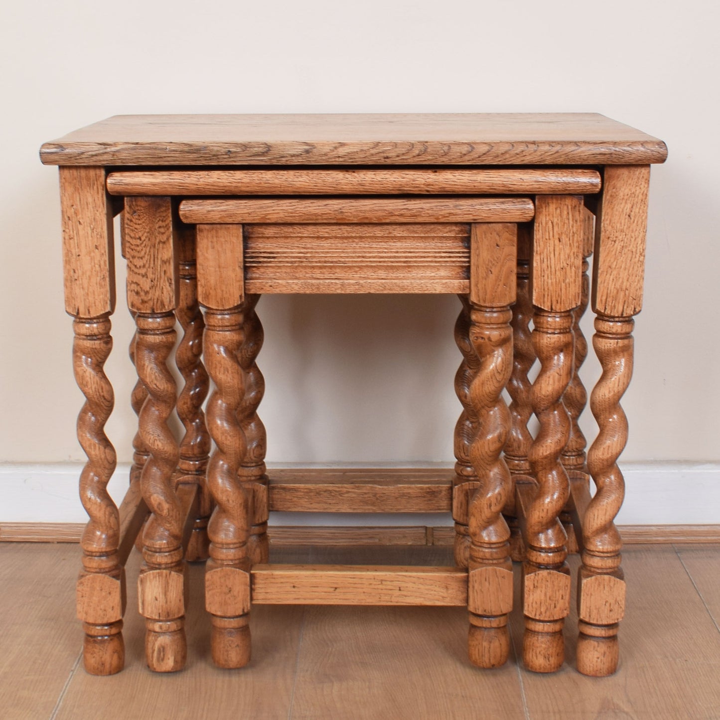 Barley Twist Nest of Three Tables