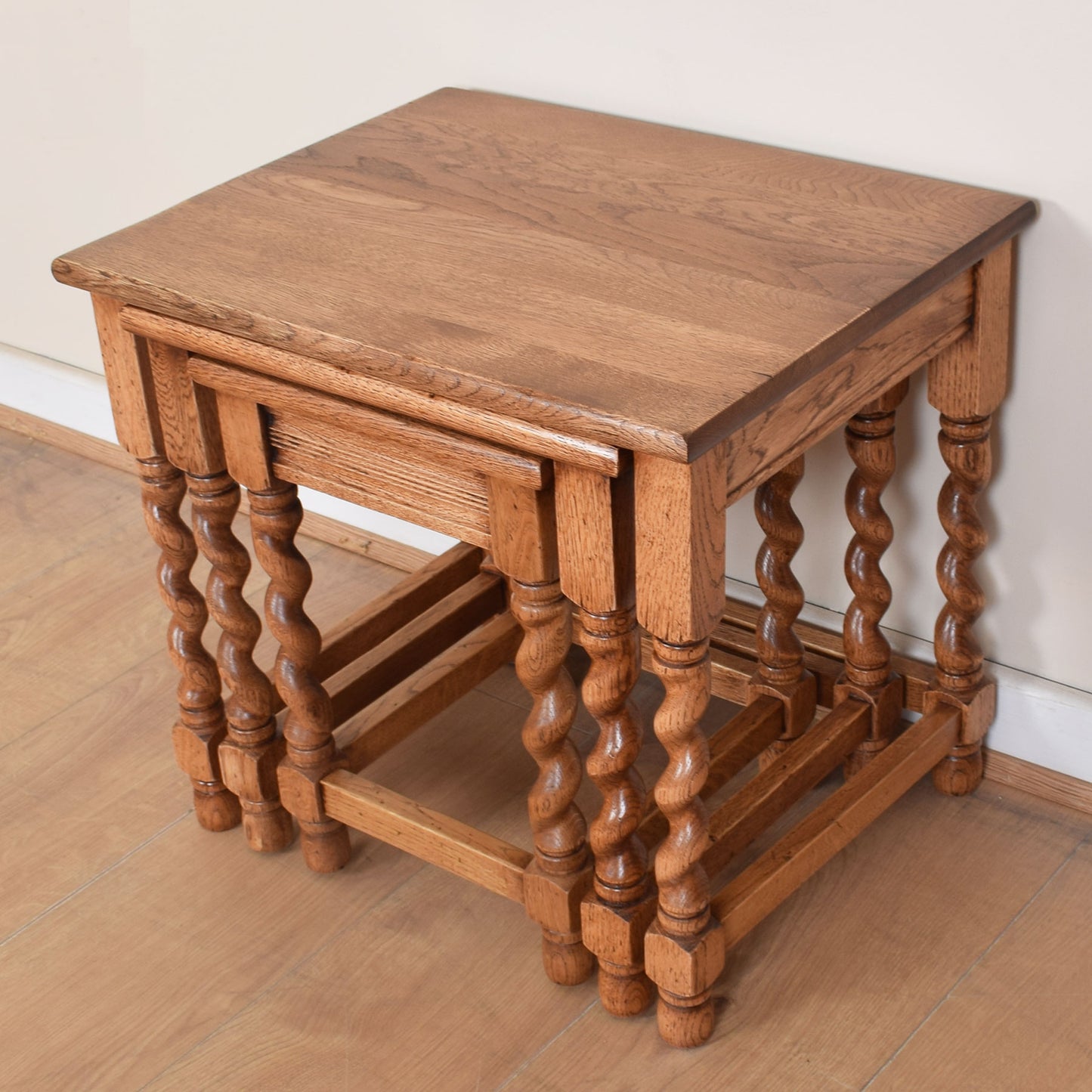 Barley Twist Nest of Three Tables