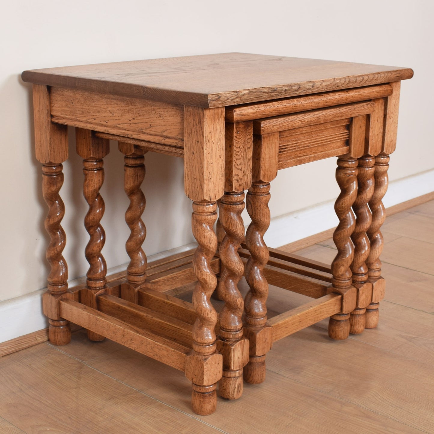 Barley Twist Nest of Three Tables