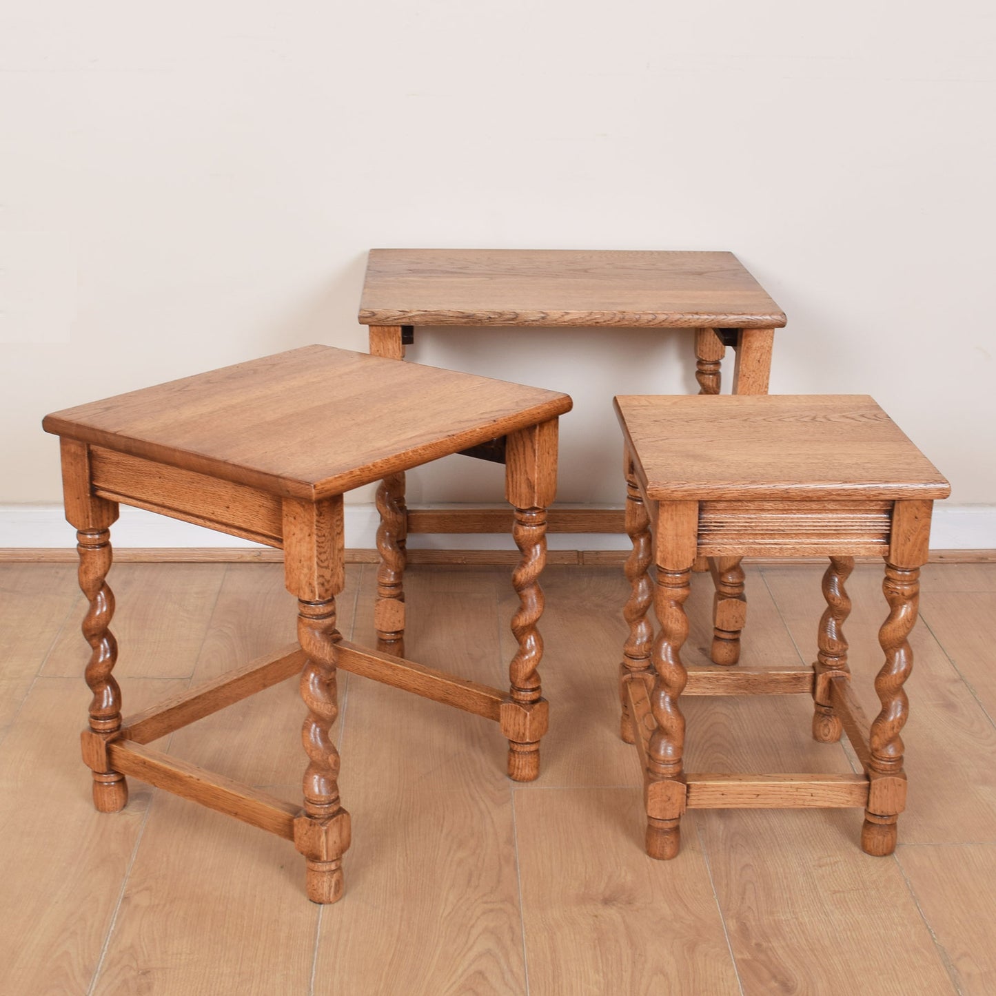 Barley Twist Nest of Three Tables