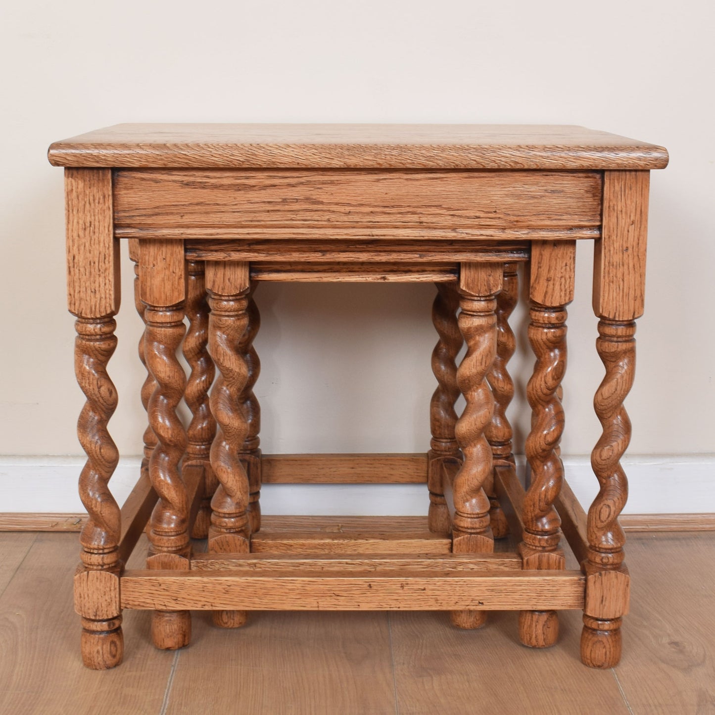 Barley Twist Nest of Three Tables