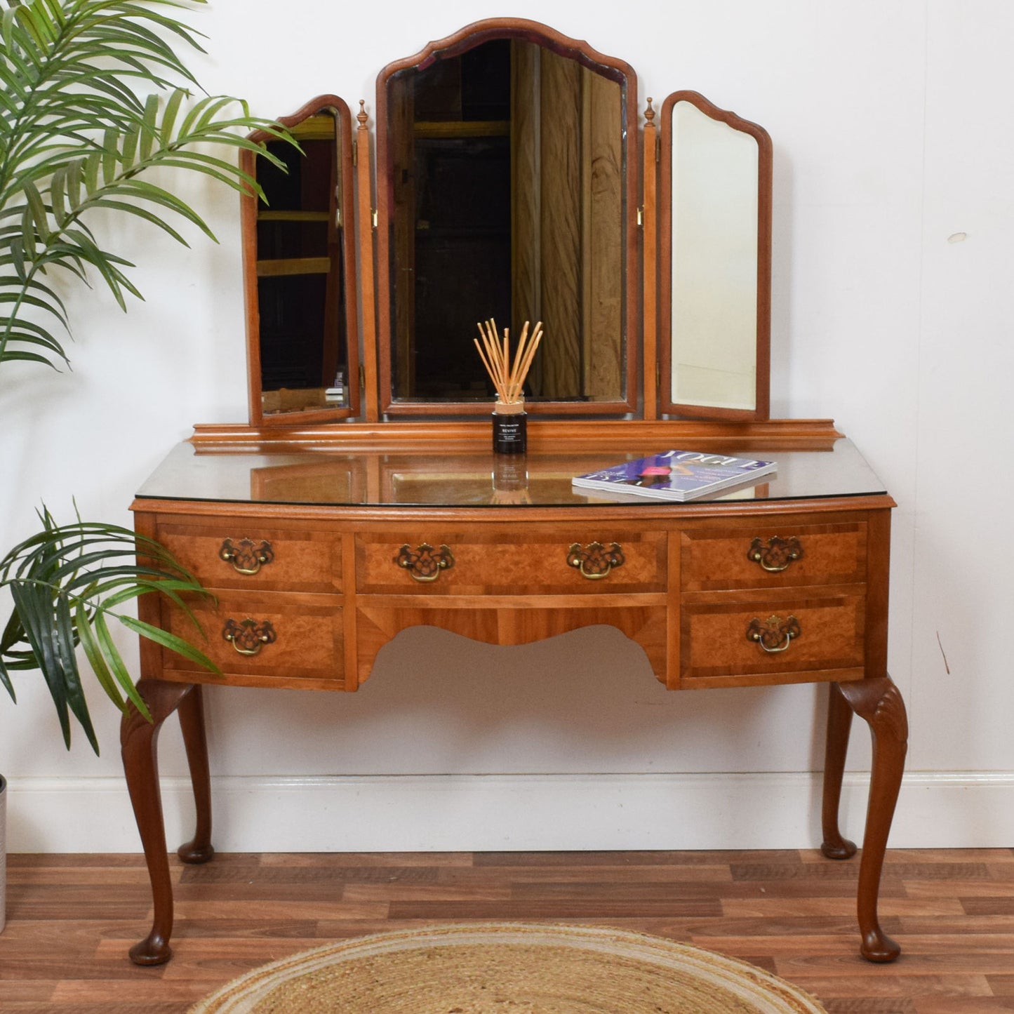 Restored Walnut Dressing Table