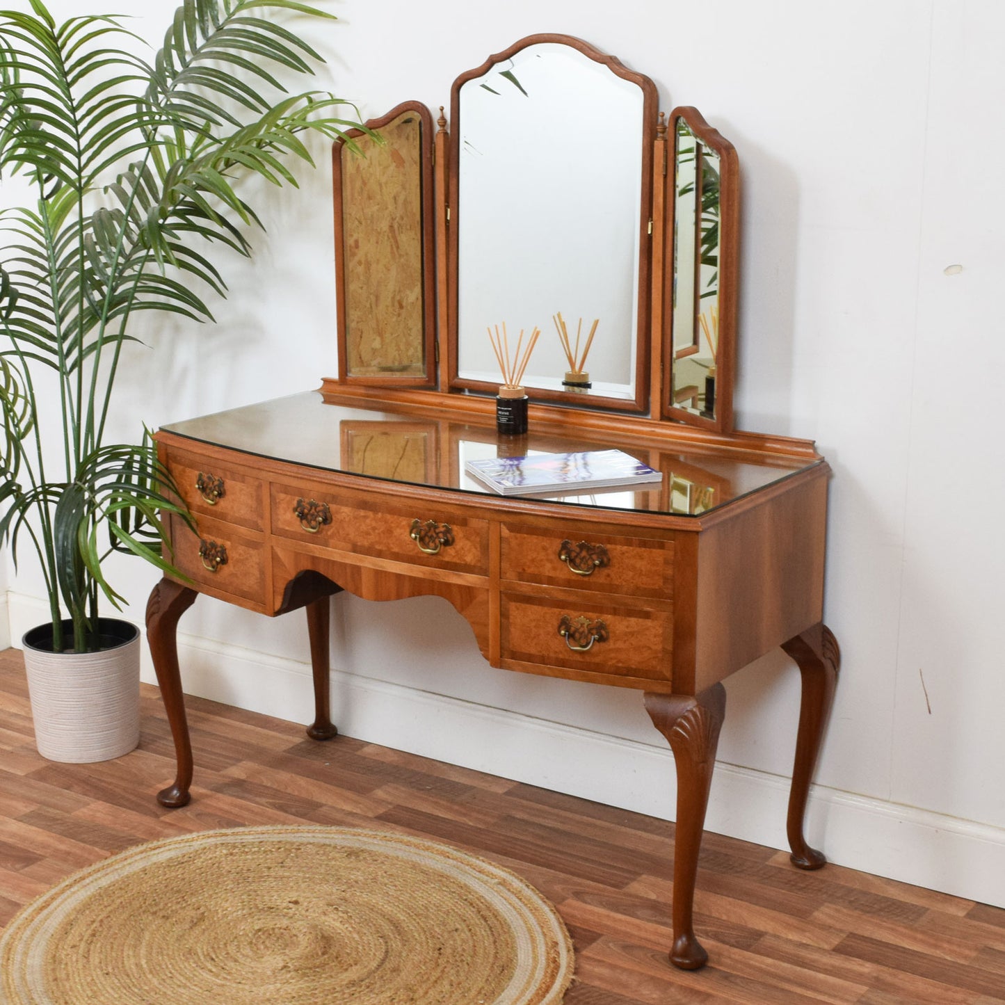 Restored Walnut Dressing Table
