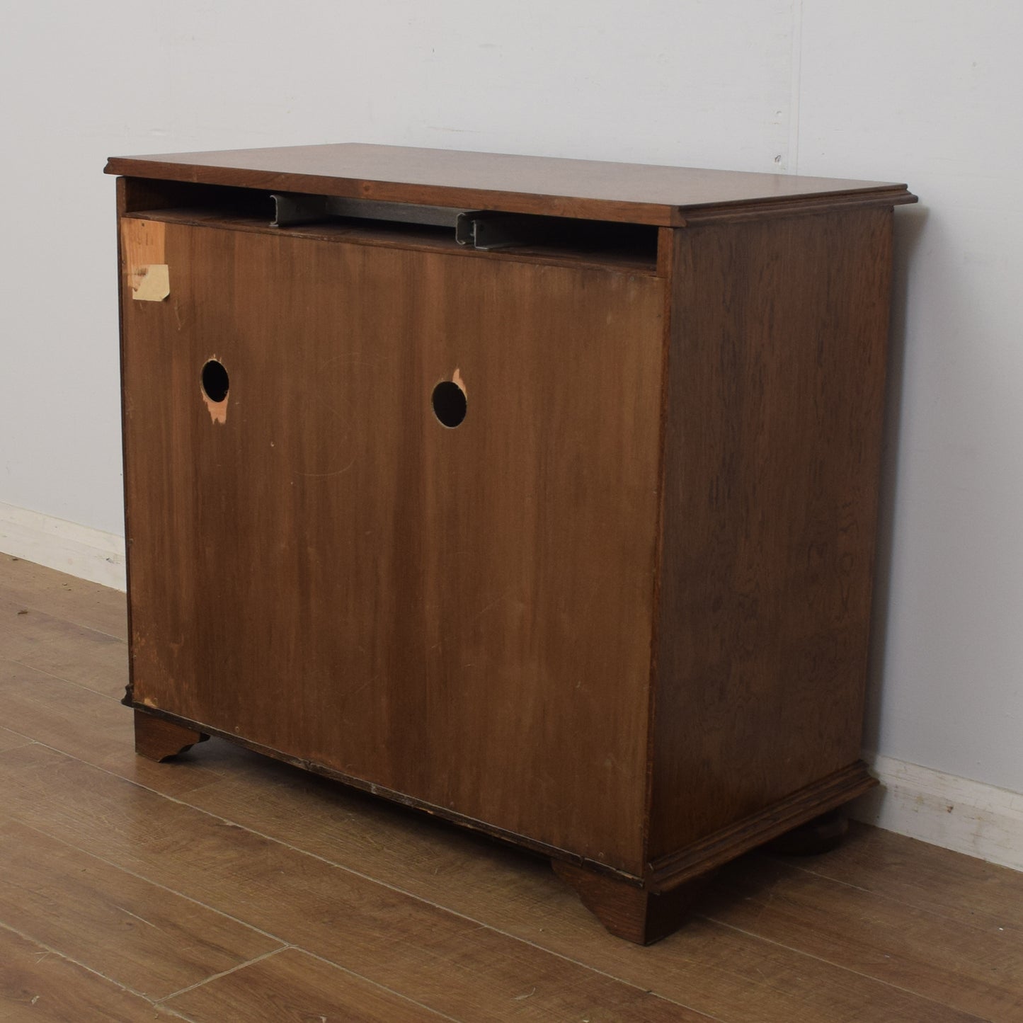 Restored Oak TV Cabinet