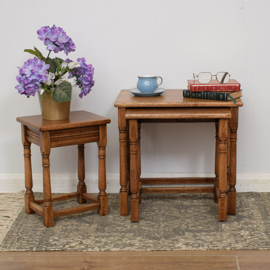 Oak Nest of Tables
