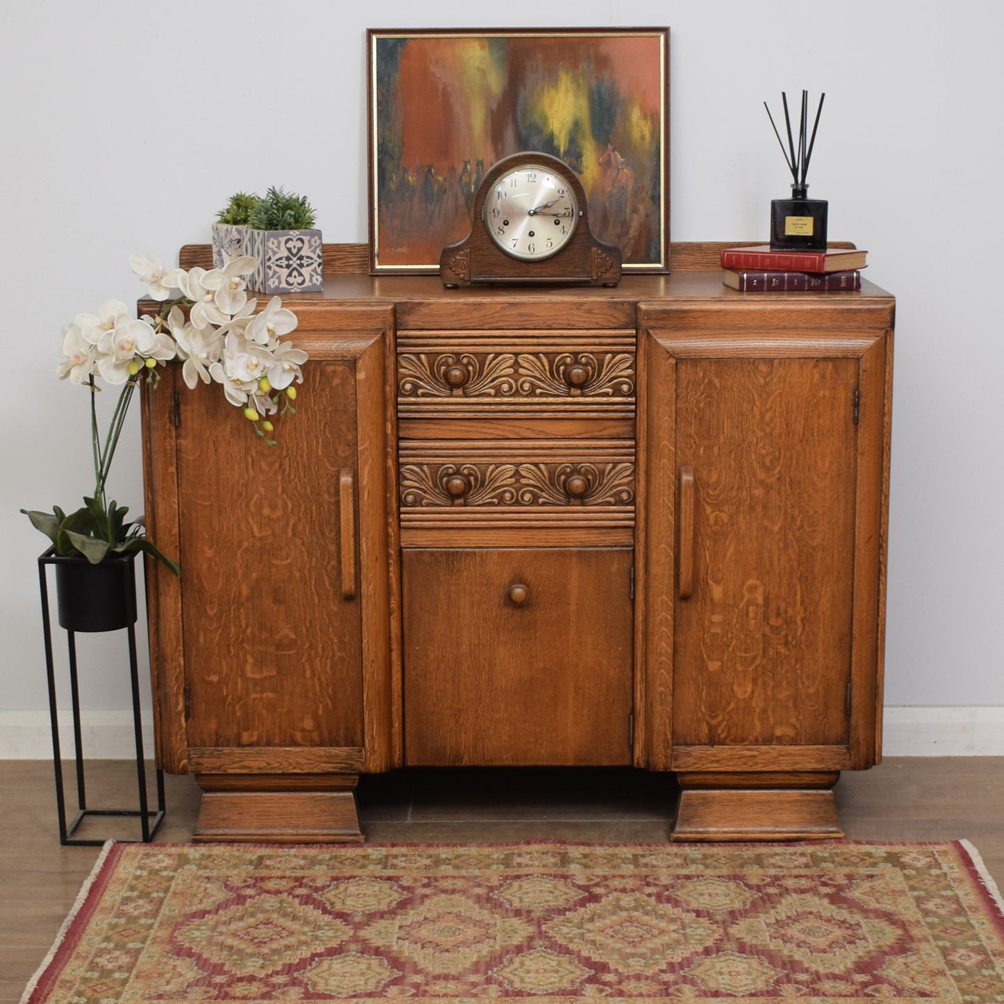 Restored Art-Deco Oak Sideboard