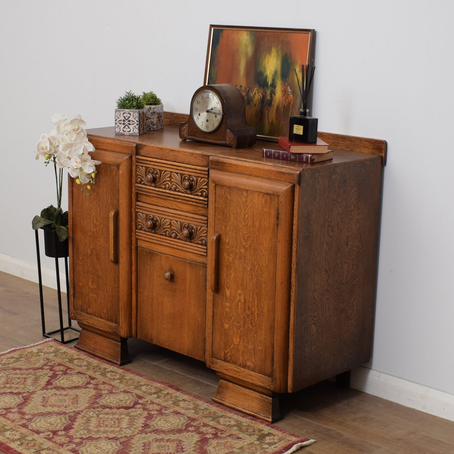 Restored Art-Deco Oak Sideboard