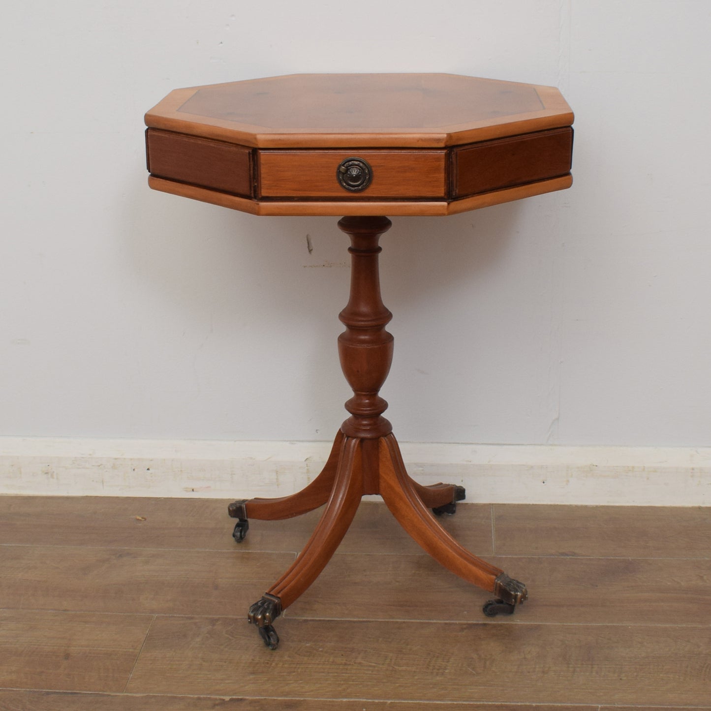 Restored Octagonal Drum Table