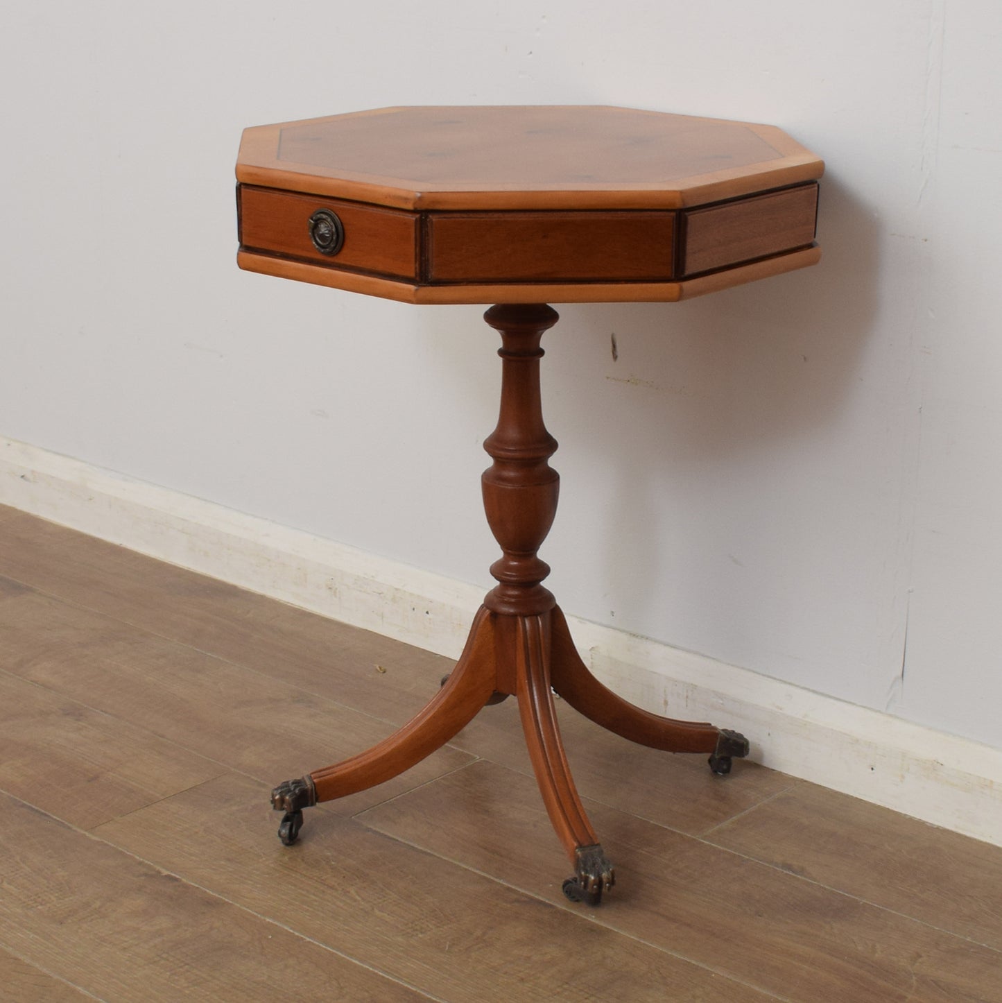 Restored Octagonal Drum Table