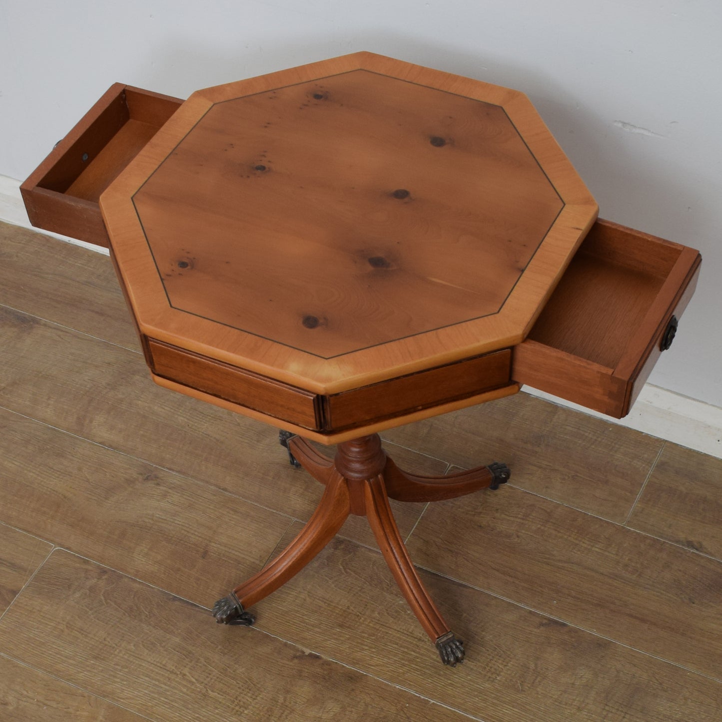 Restored Octagonal Drum Table