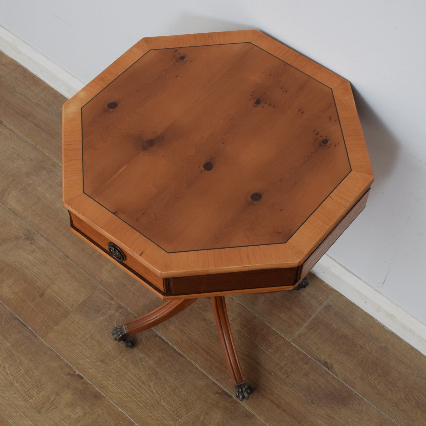 Restored Octagonal Drum Table