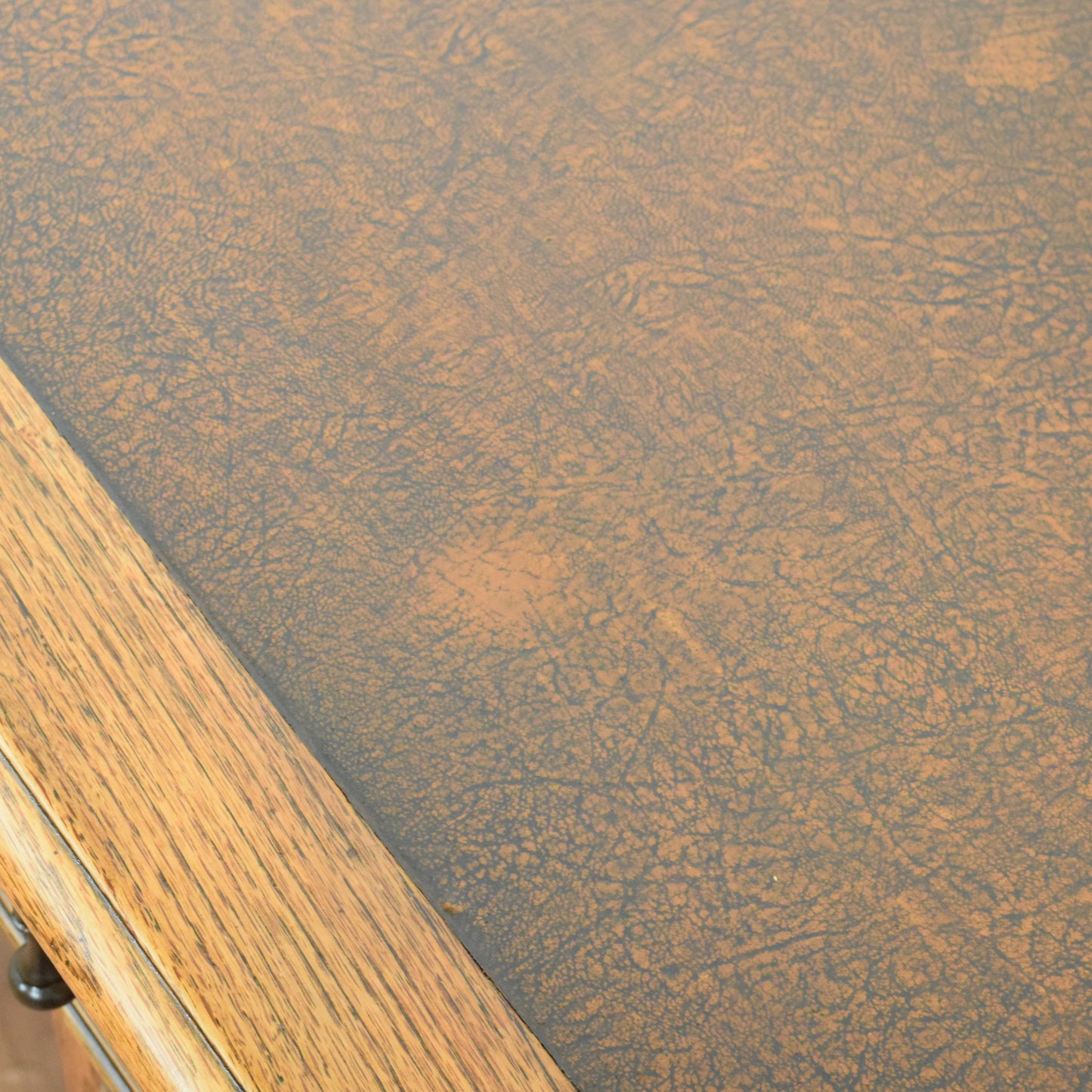 Leather Top Pedestal Desk