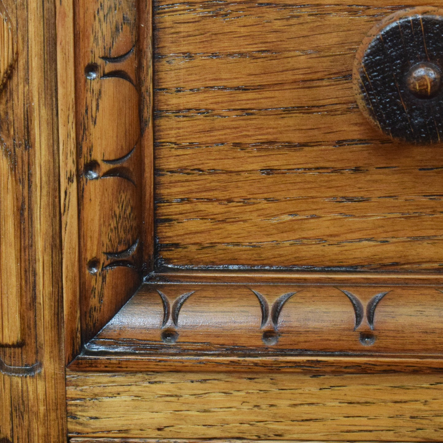 Carved Oak Chest of Drawers