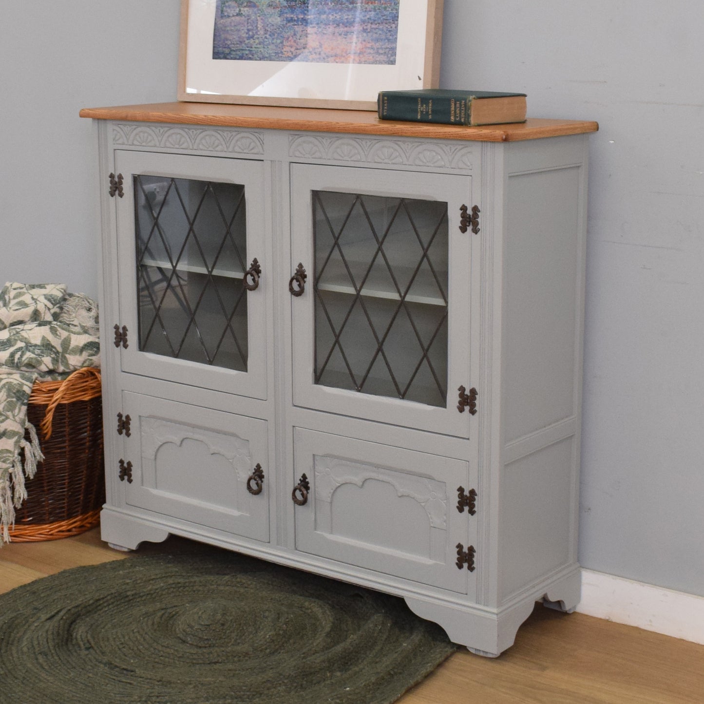 Painted Glazed Cabinet