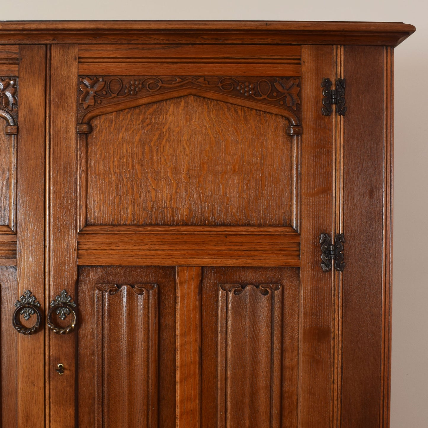 Large Oak Double Wardrobe