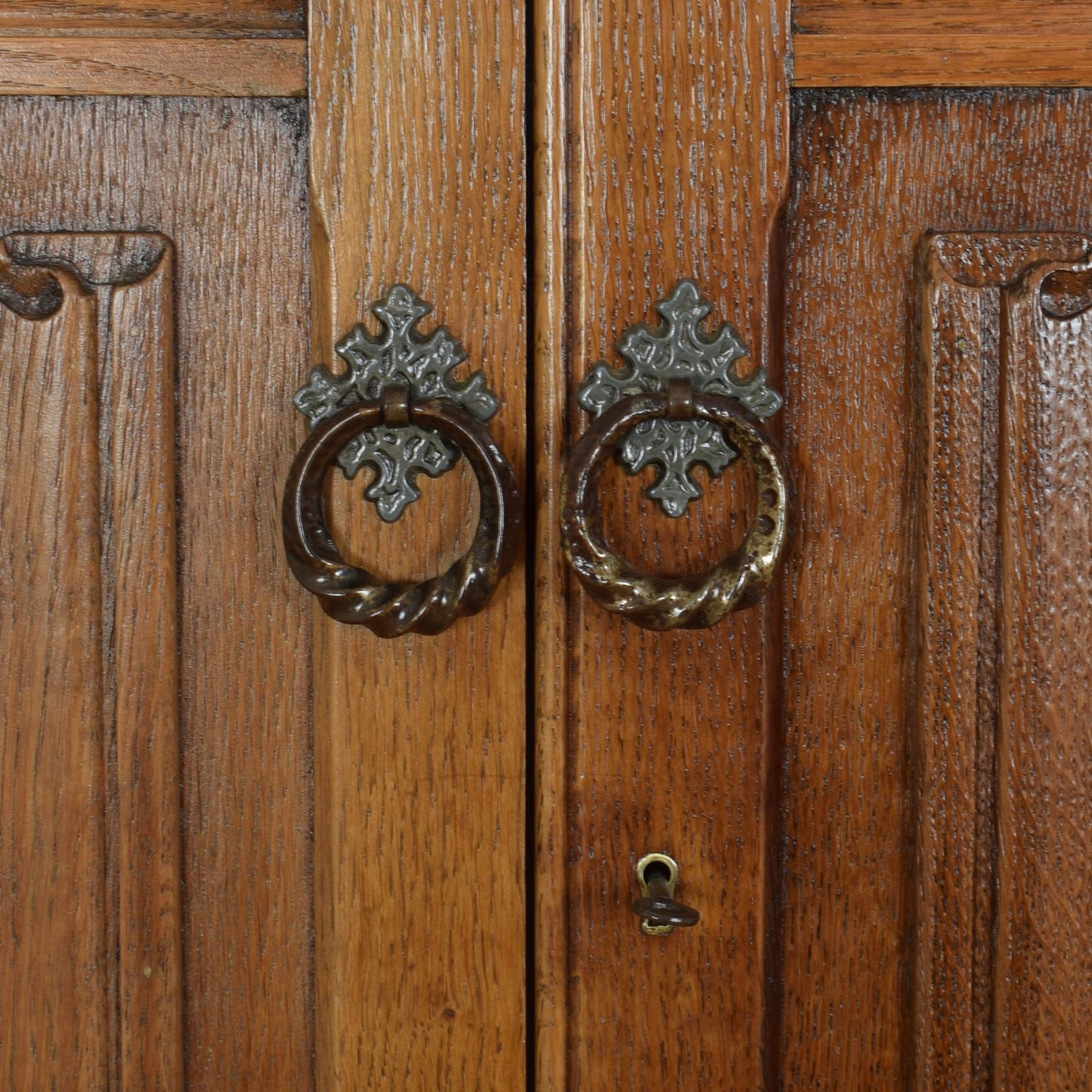 Large Oak Double Wardrobe