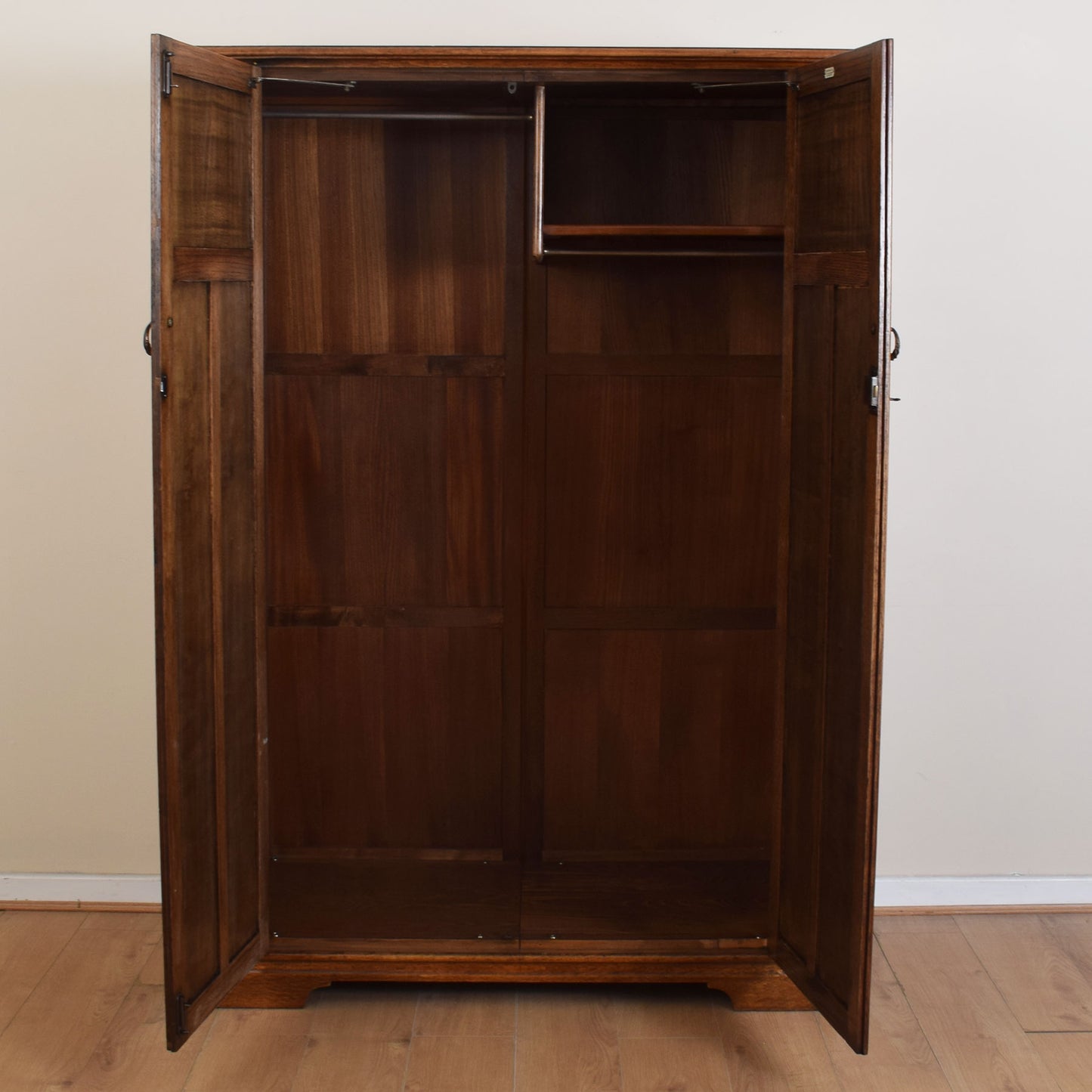 Large Oak Double Wardrobe