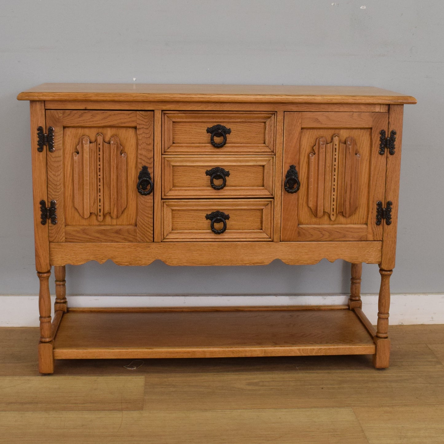Small Linenfold Sideboard