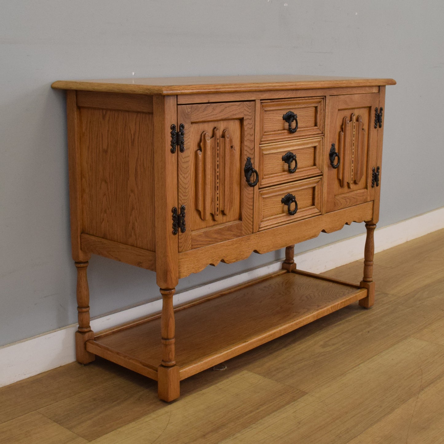 Small Linenfold Sideboard