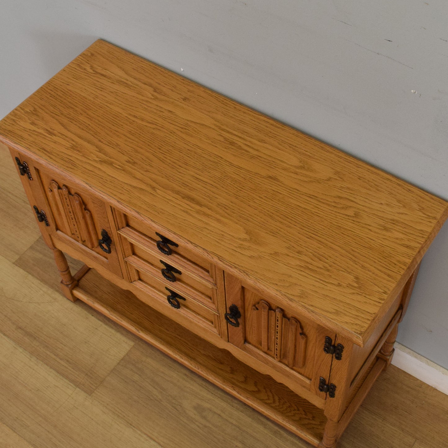 Small Linenfold Sideboard