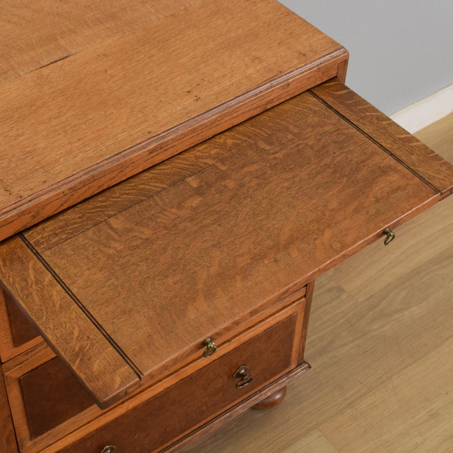 Oak and Walnut Chest of Drawers