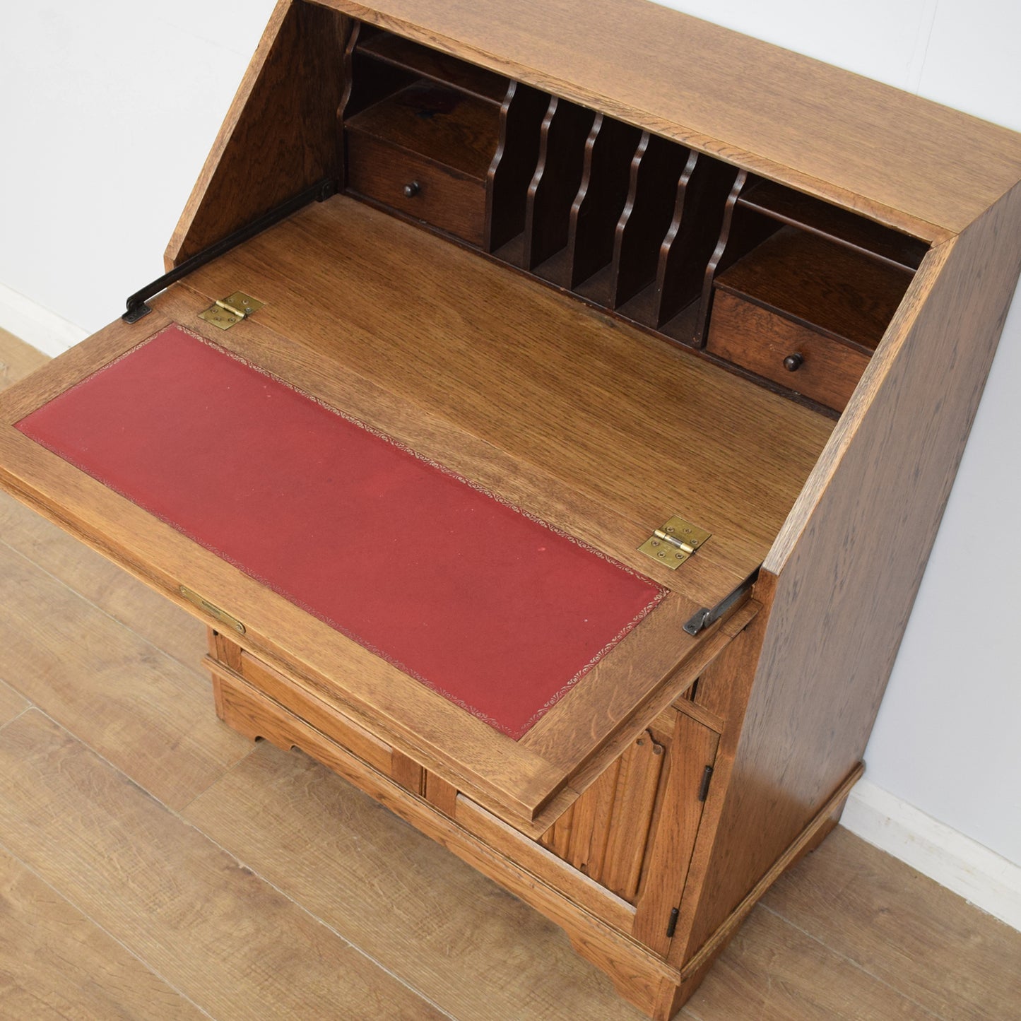 Restored Oak Linenfold Bureau