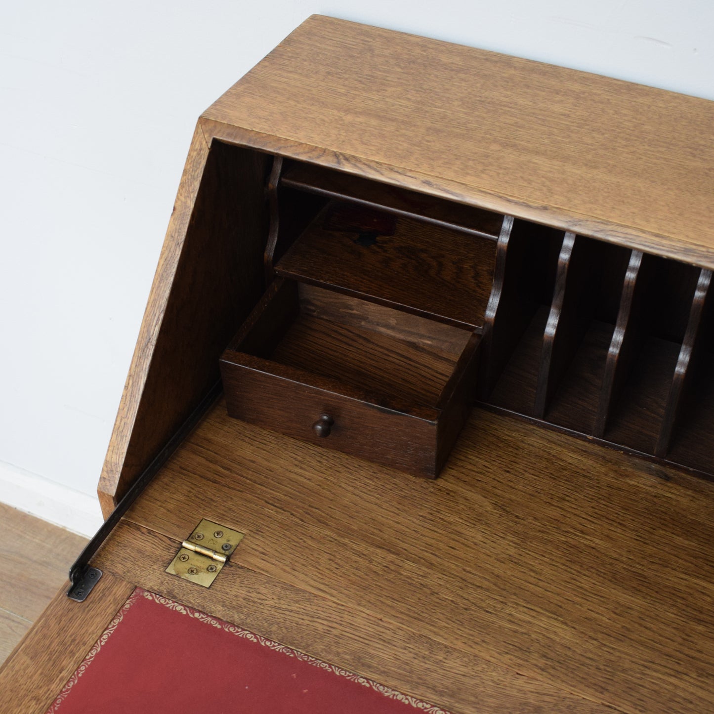 Restored Oak Linenfold Bureau