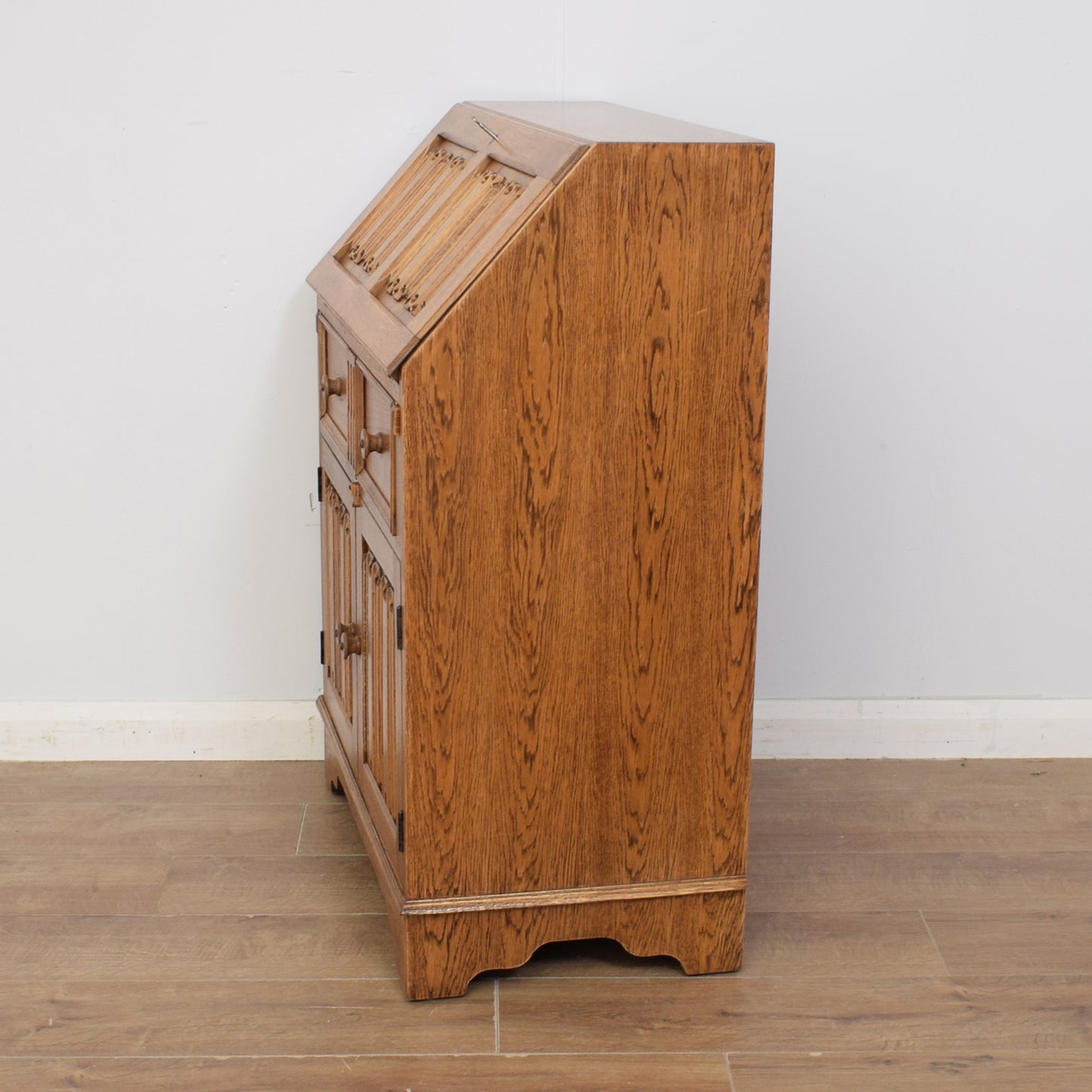 Restored Oak Linenfold Bureau
