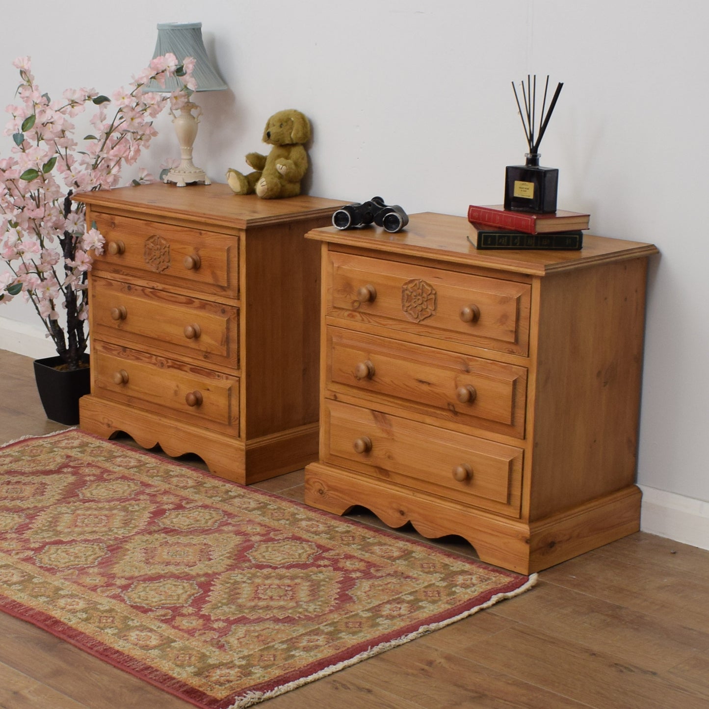 Pair of Pine Chest of Drawers