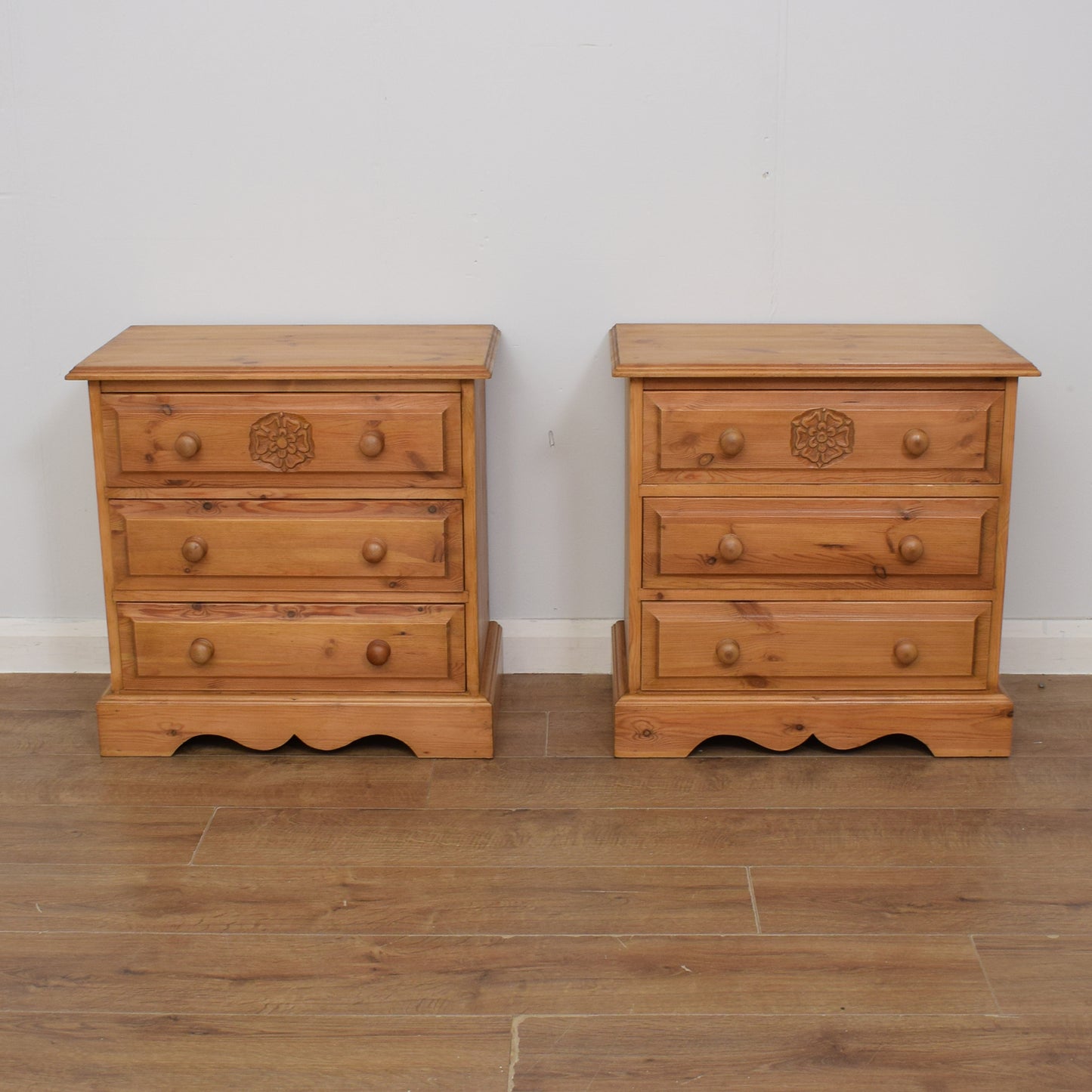 Pair of Pine Chest of Drawers