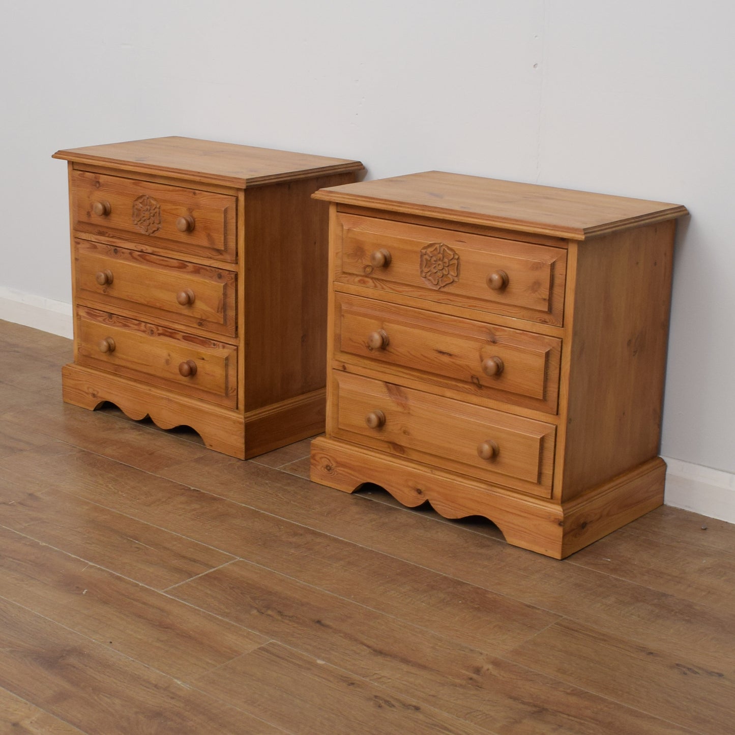 Pair of Pine Chest of Drawers