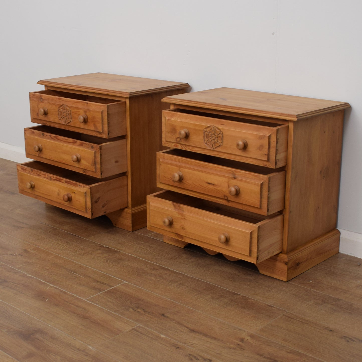 Pair of Pine Chest of Drawers