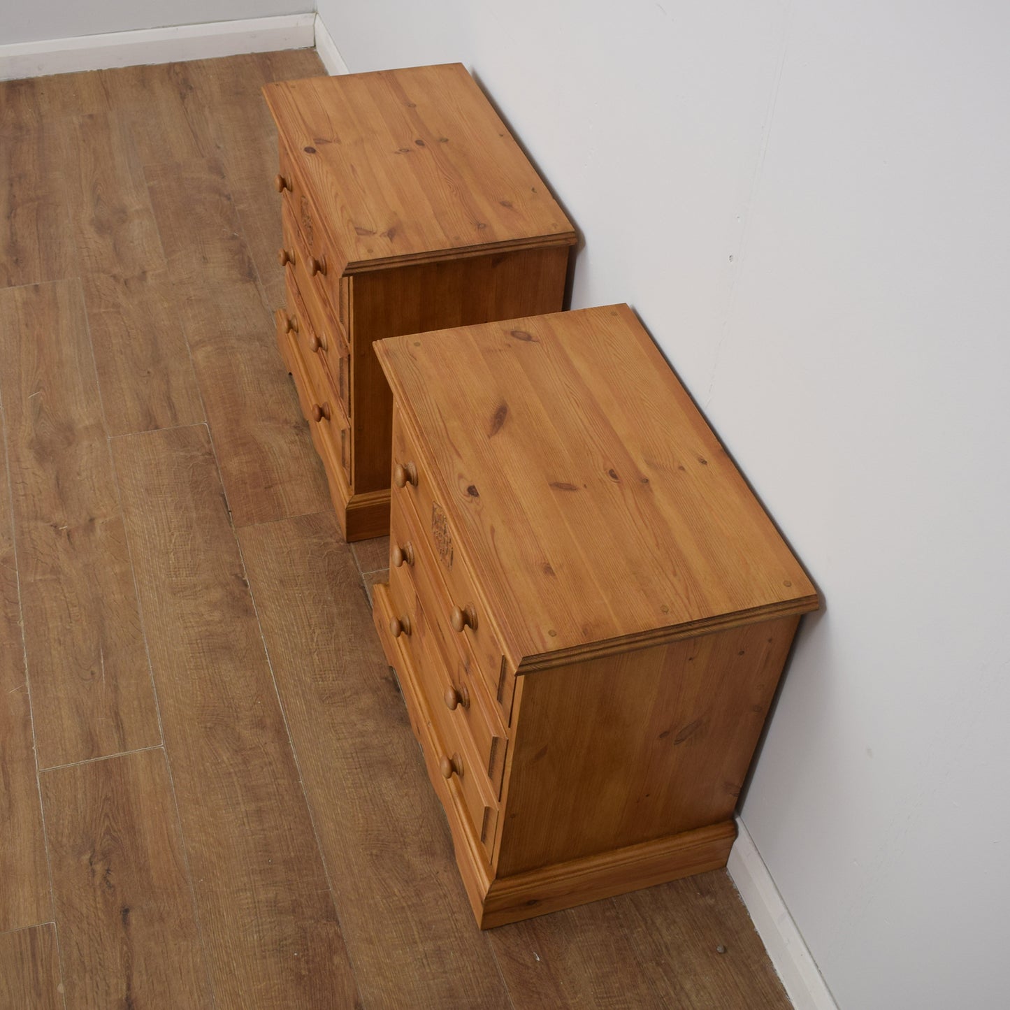 Pair of Pine Chest of Drawers