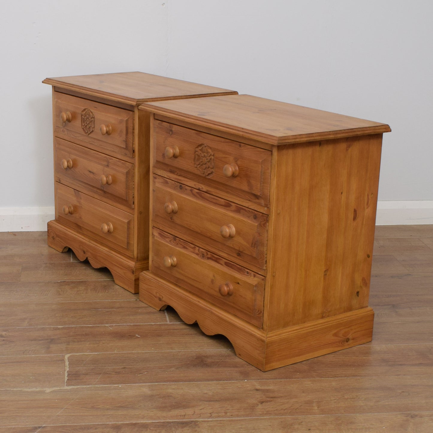 Pair of Pine Chest of Drawers