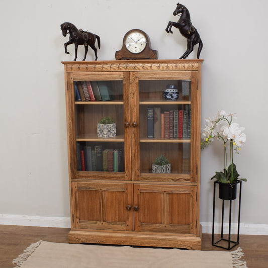 Restored Ercol Glazed Bookcase