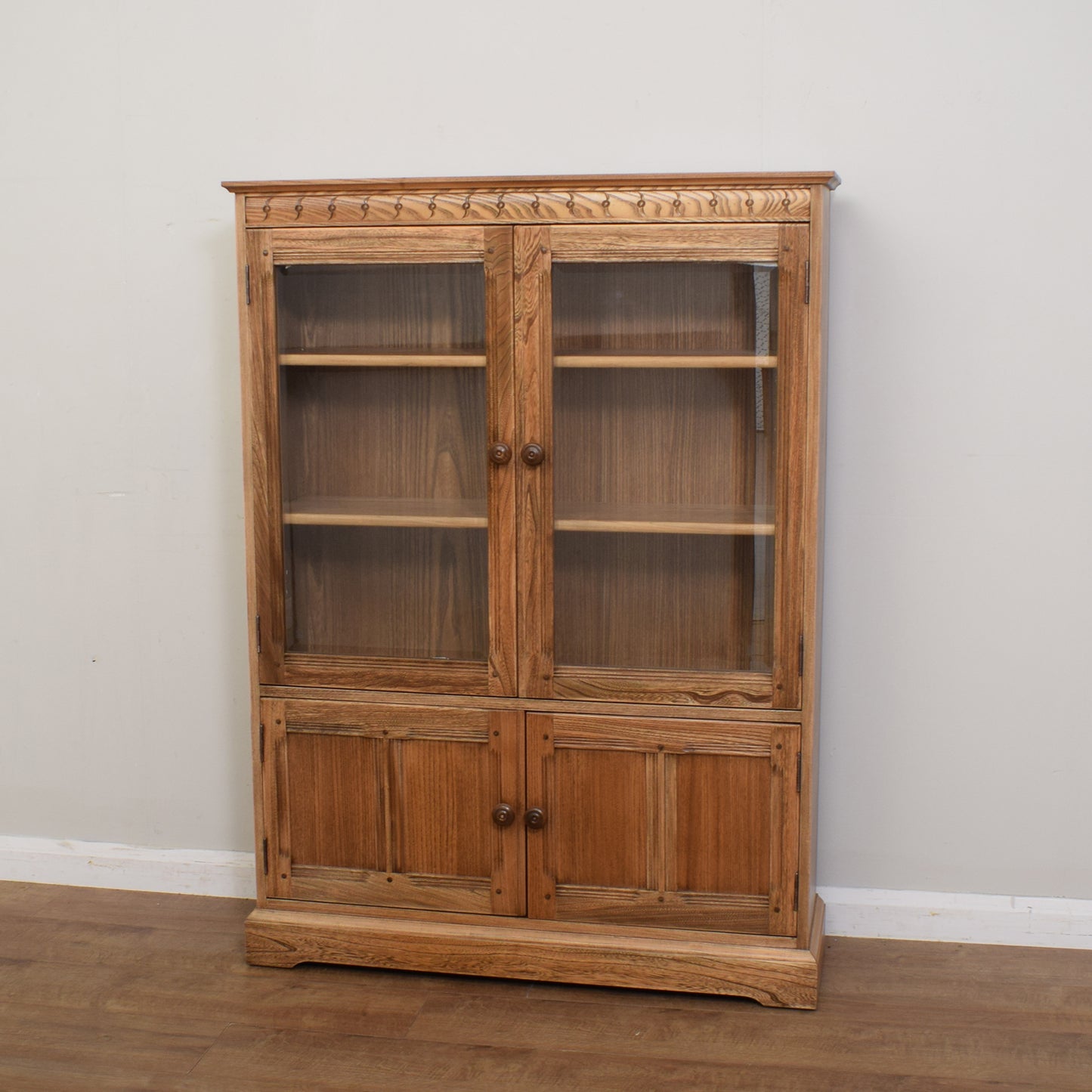 Restored Ercol Glazed Bookcase