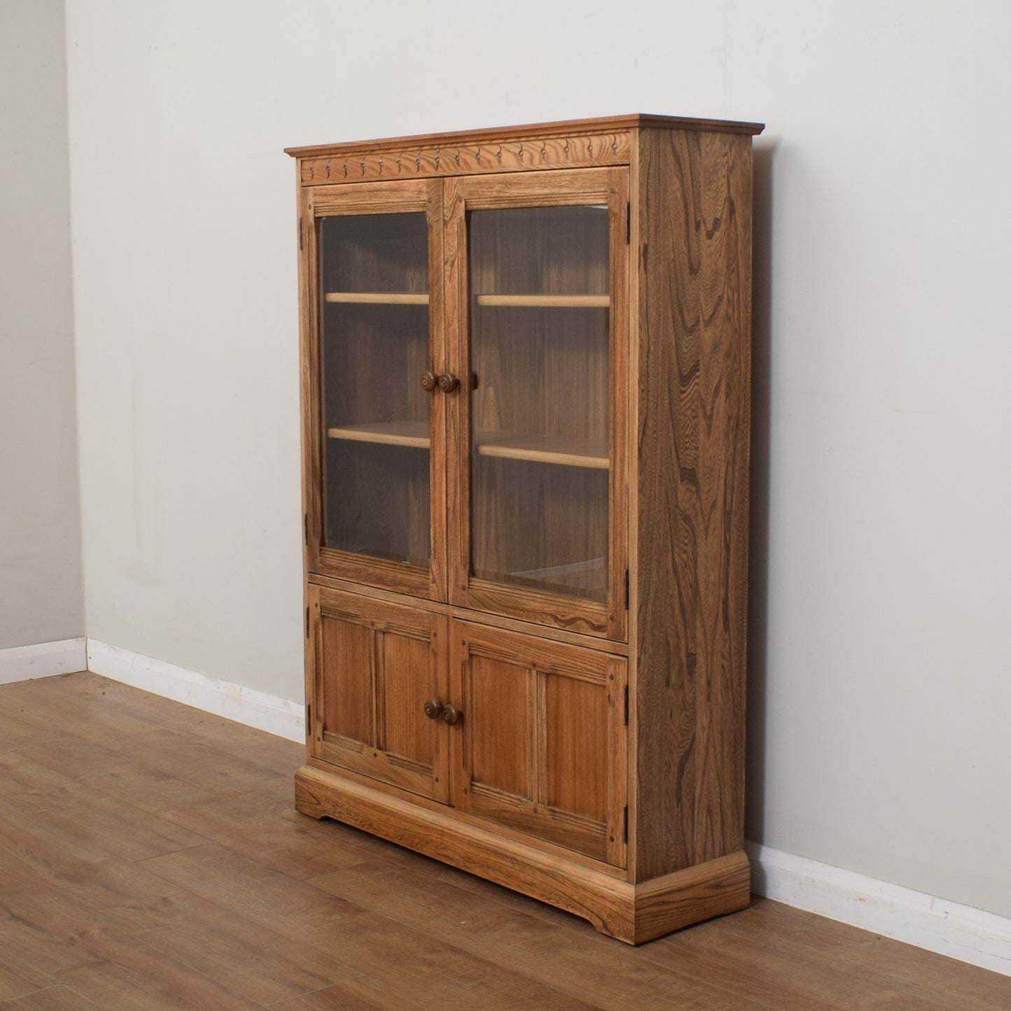 Restored Ercol Glazed Bookcase