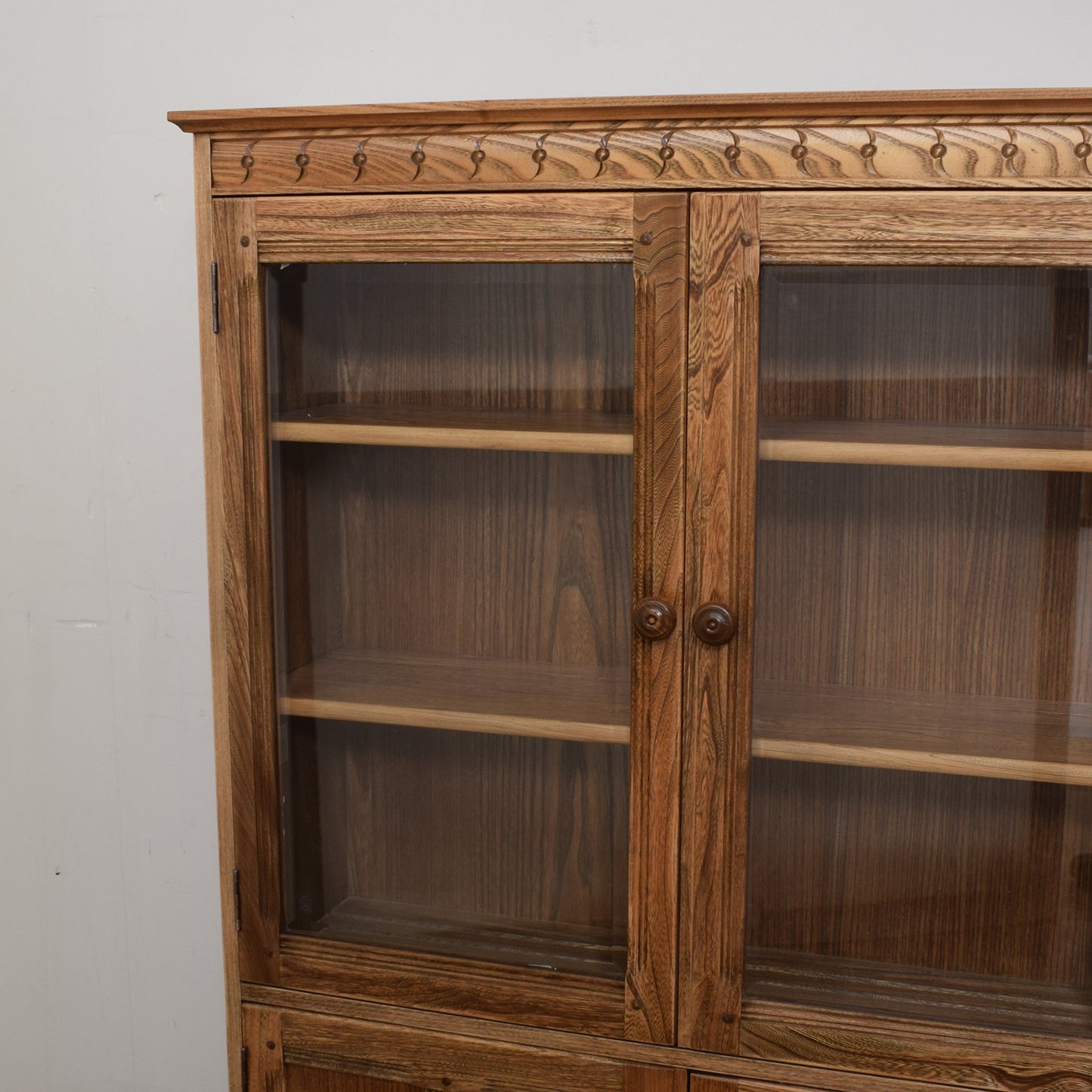 Restored Ercol Glazed Bookcase