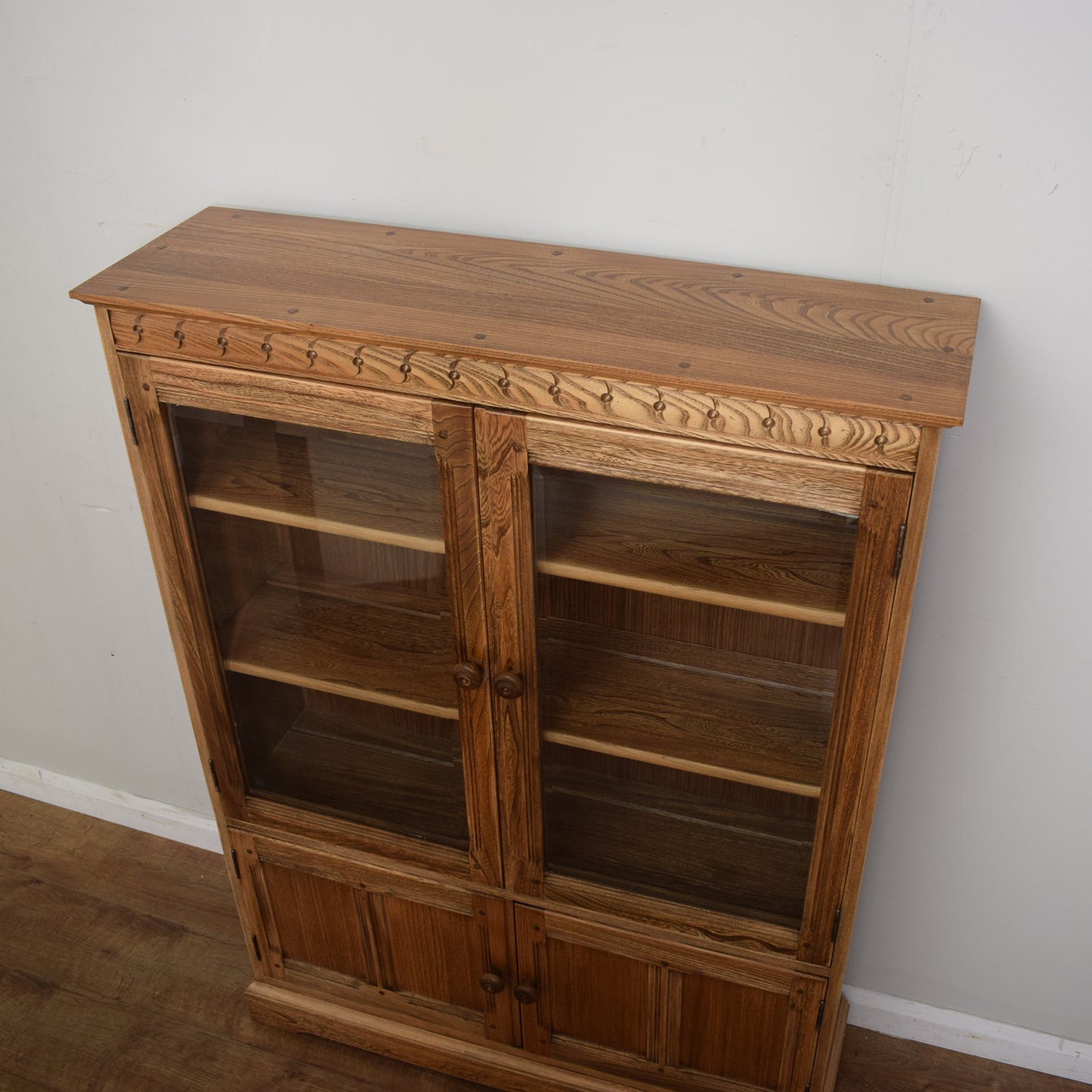 Restored Ercol Glazed Bookcase