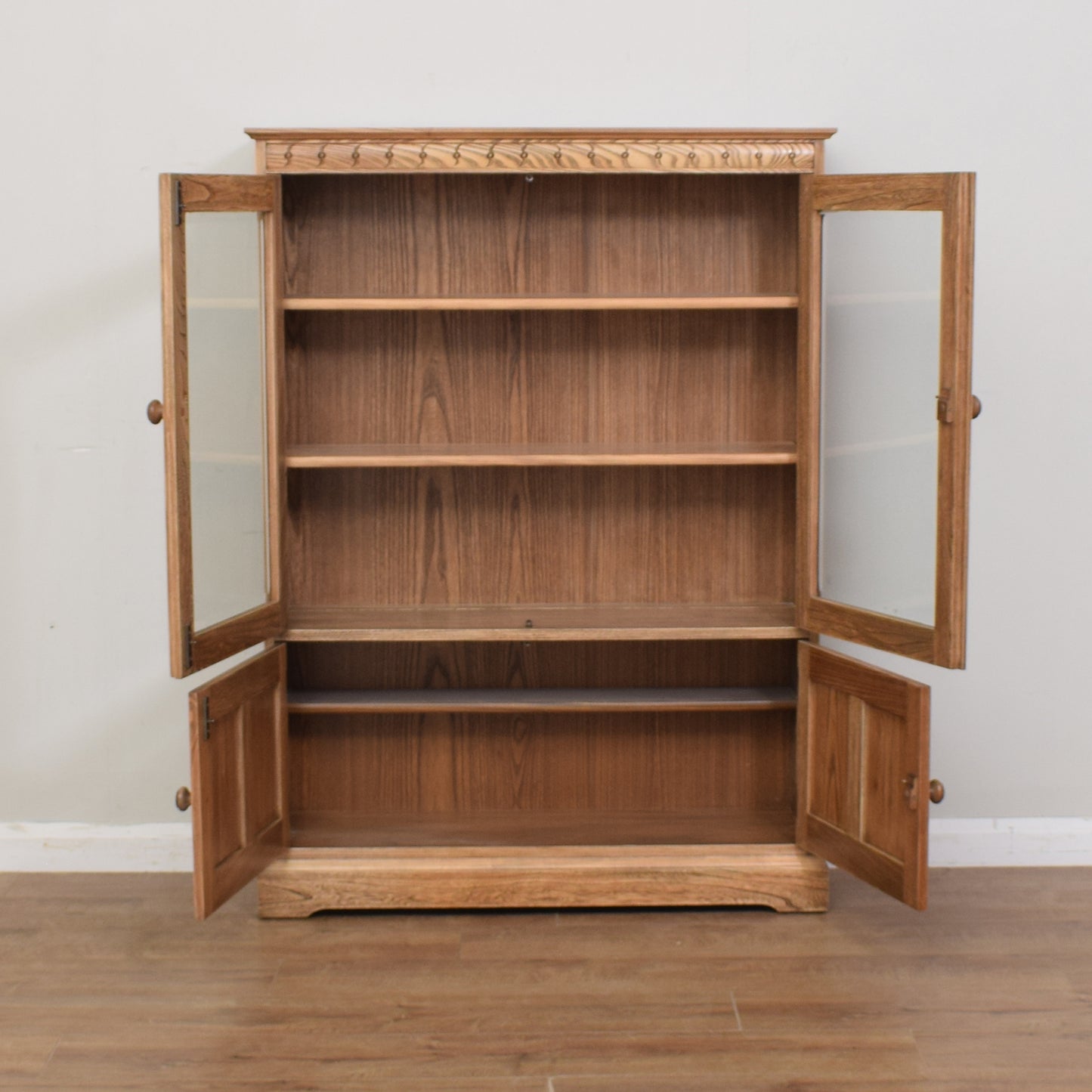 Restored Ercol Glazed Bookcase