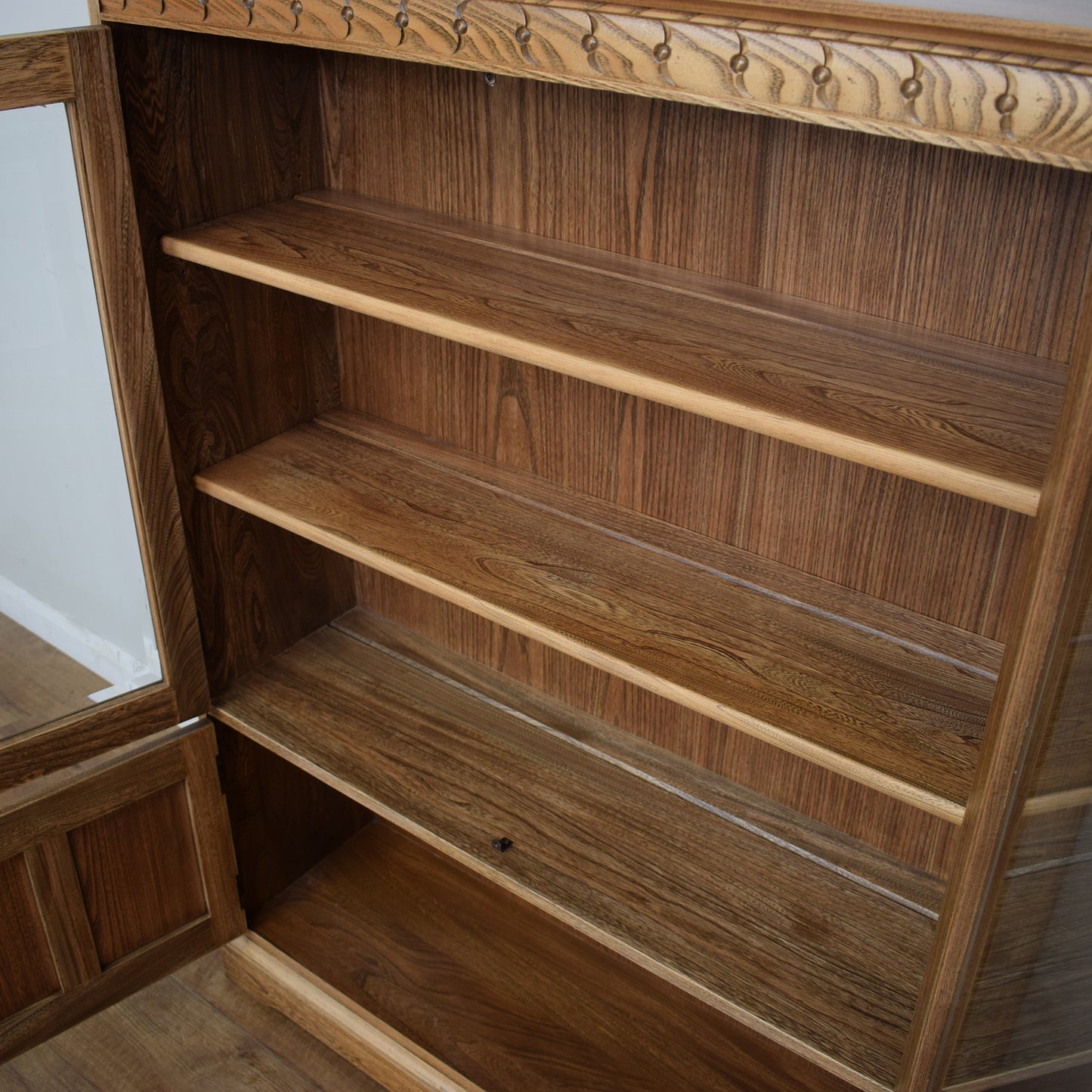 Restored Ercol Glazed Bookcase